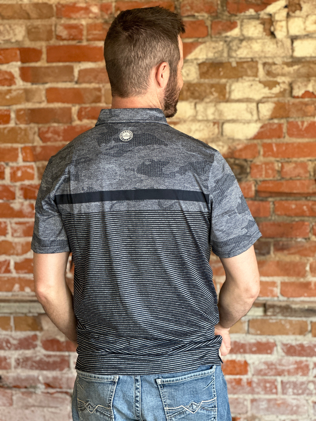 Dusty Camo Blocked Polo