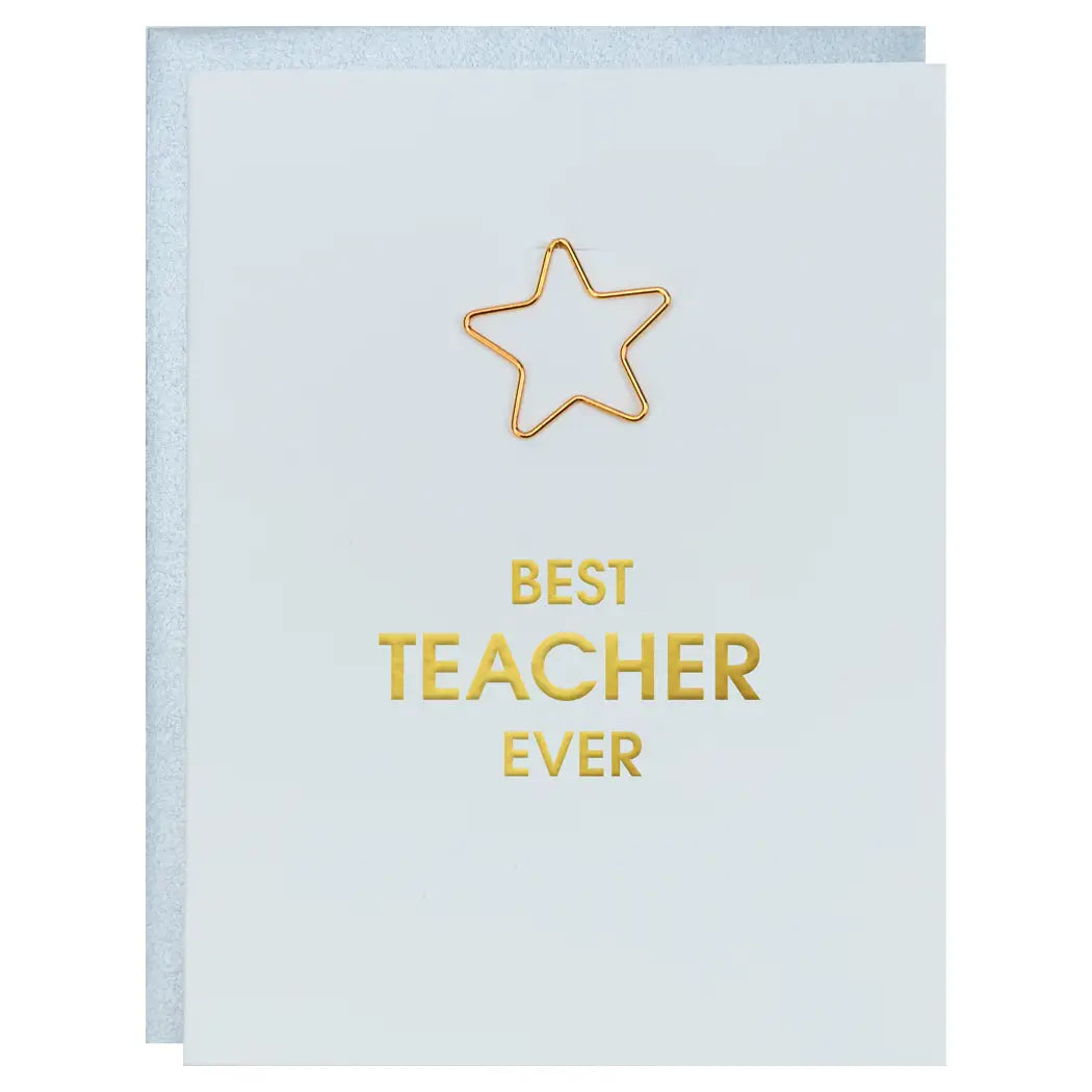 Best Teacher Ever- greeting card