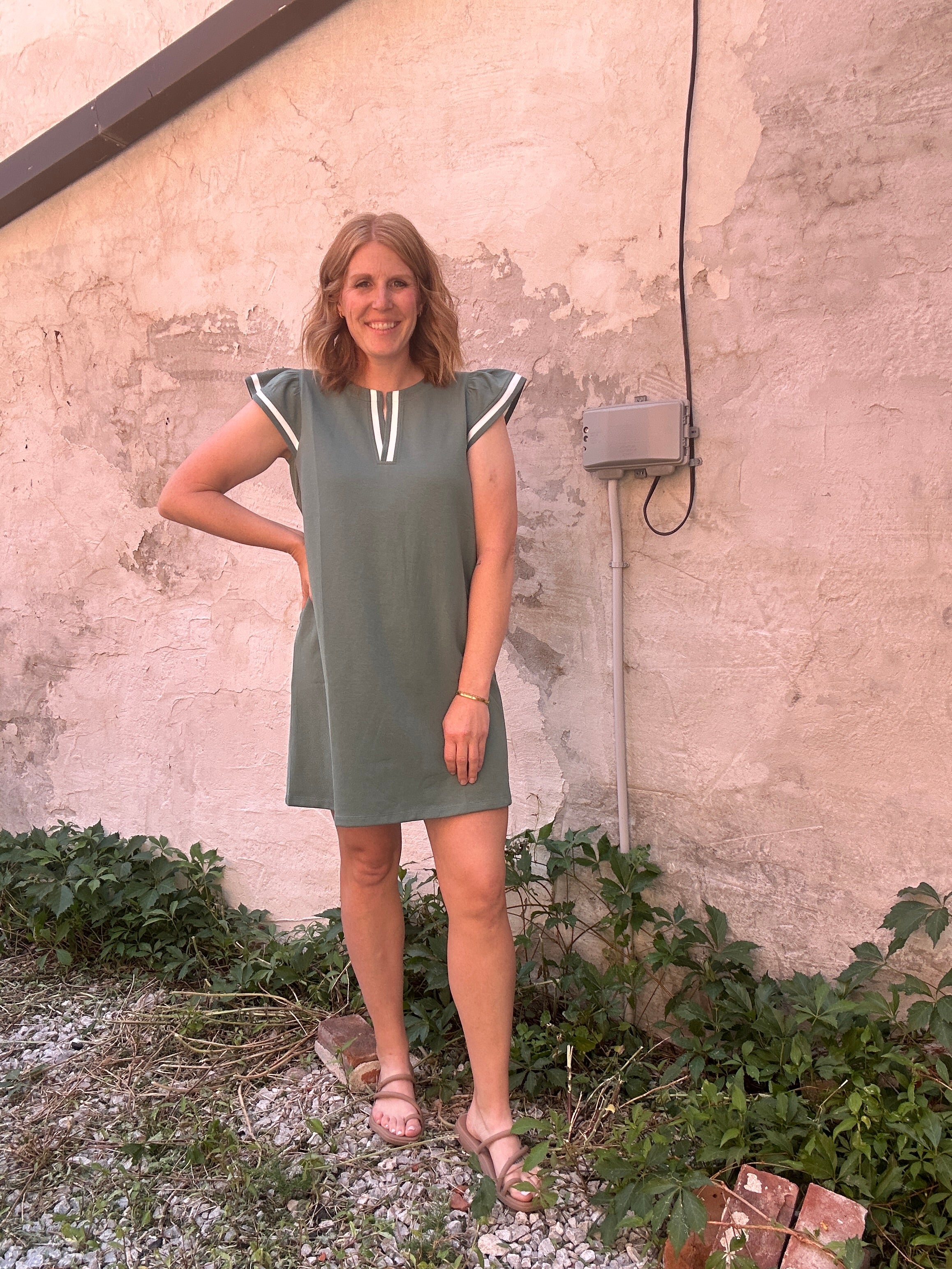 Light Olive Dress