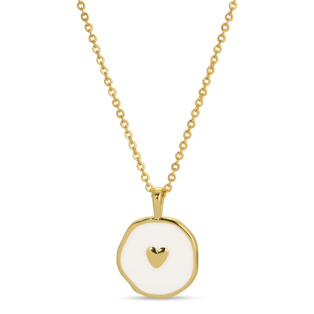 Splendid Iris- tiny heart necklace