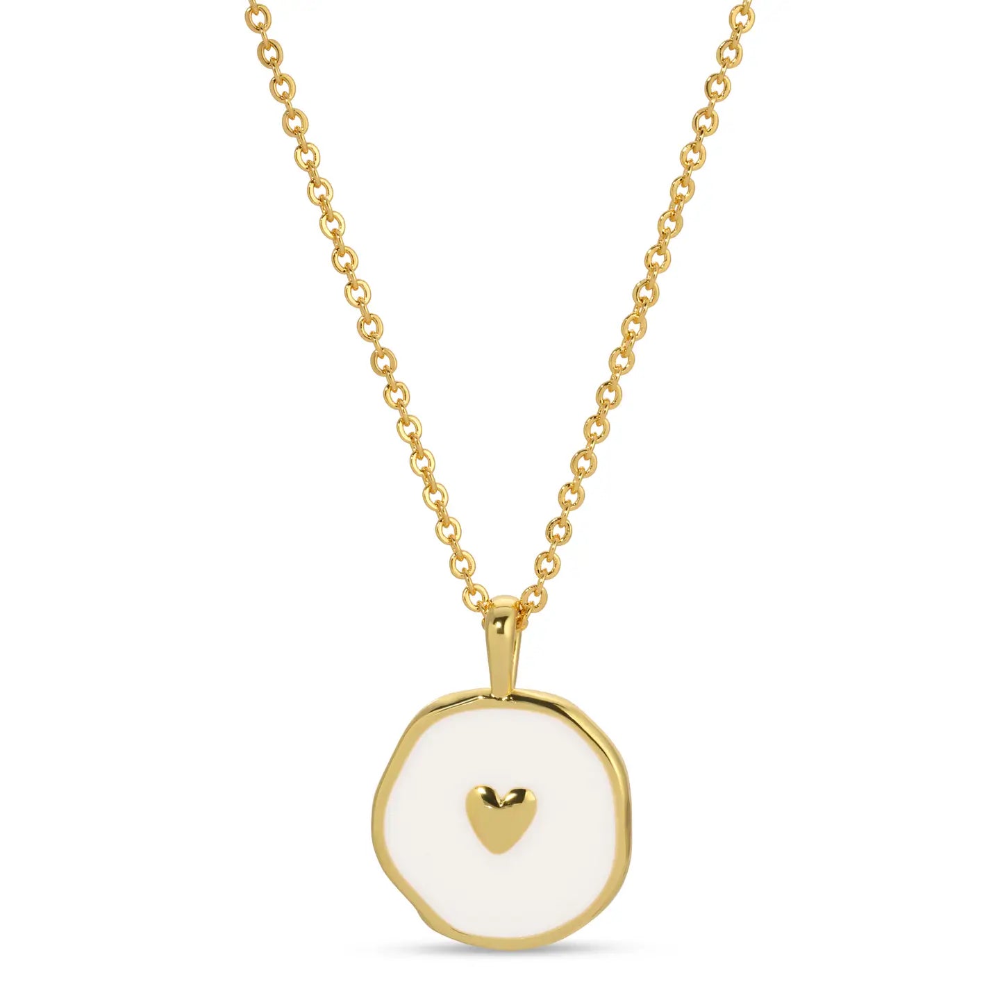 Splendid Iris- tiny heart necklace