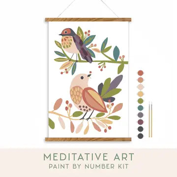 Paint by Number Kit, Birds on a Branch