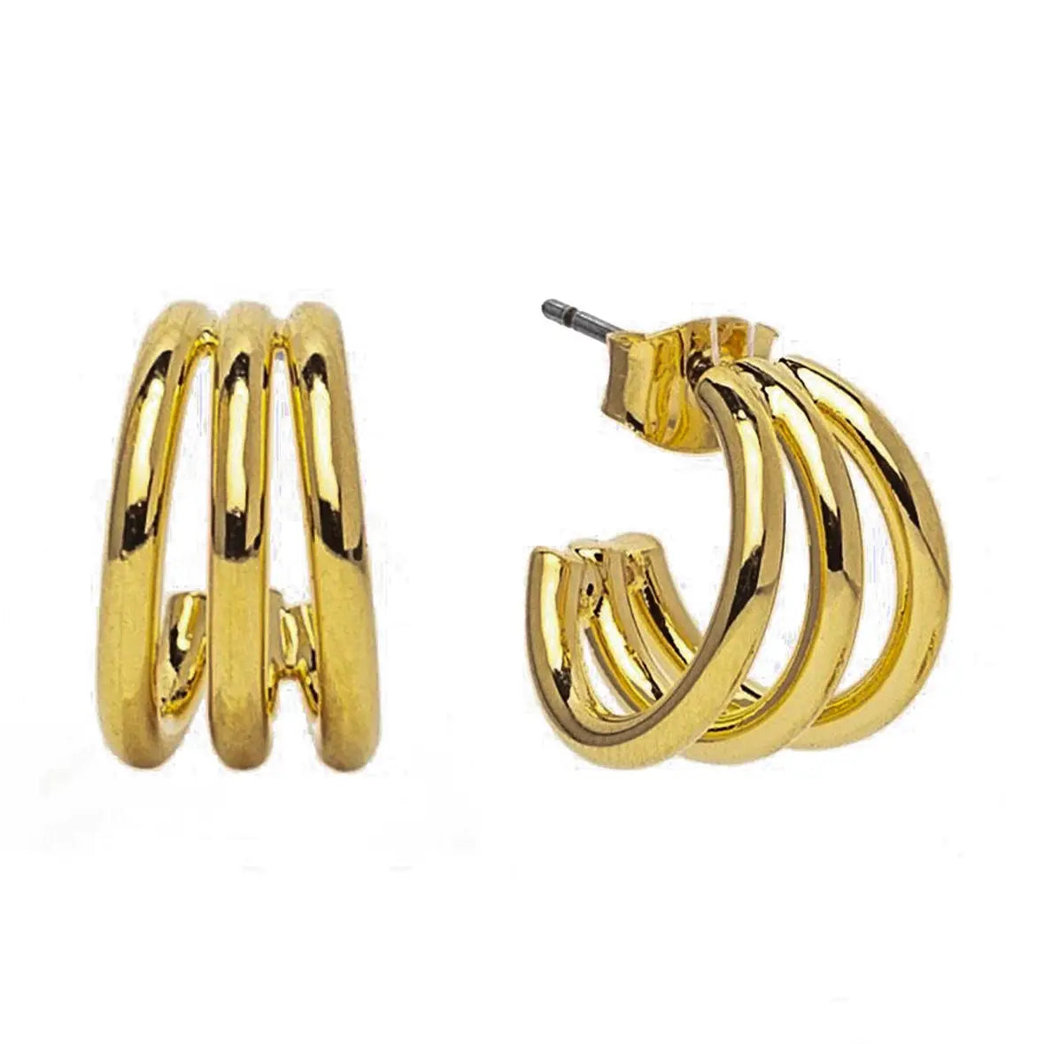 Triple Mini Hoops