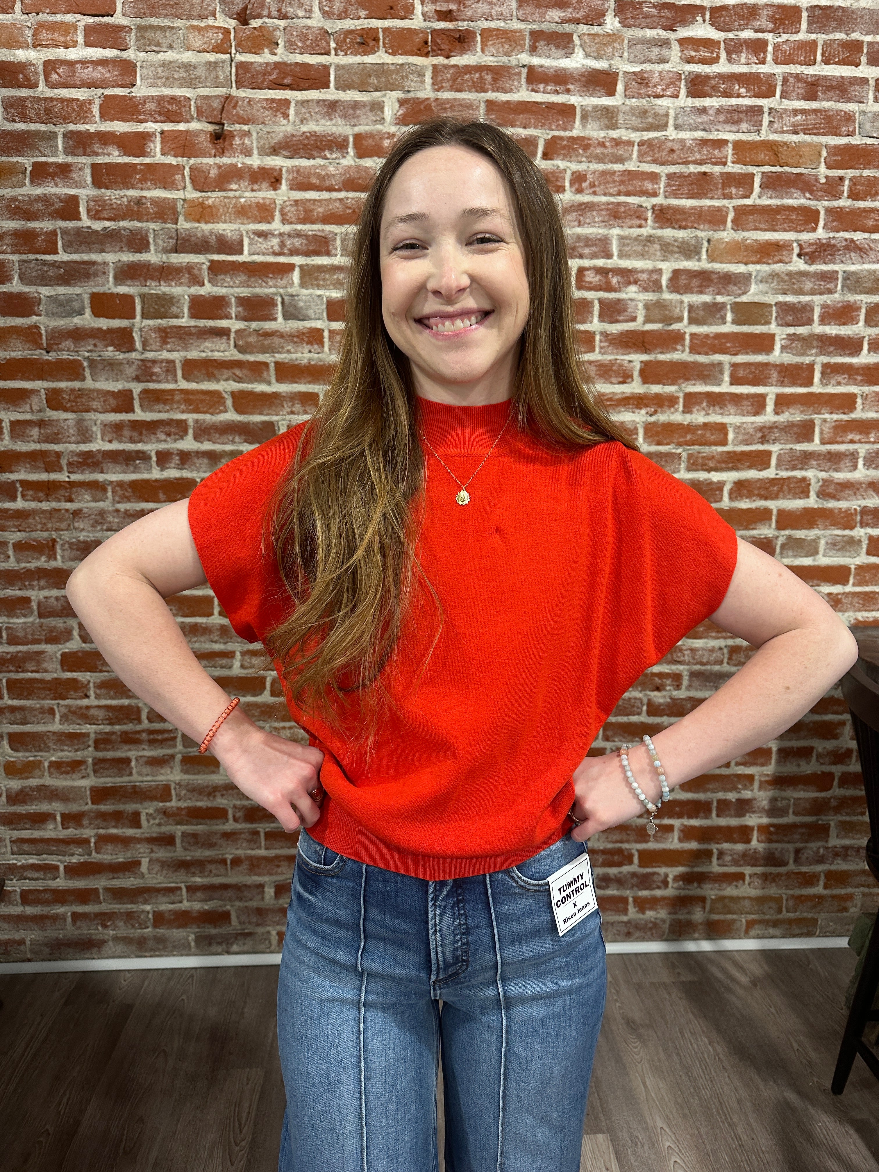 Melly Mock Neck Top