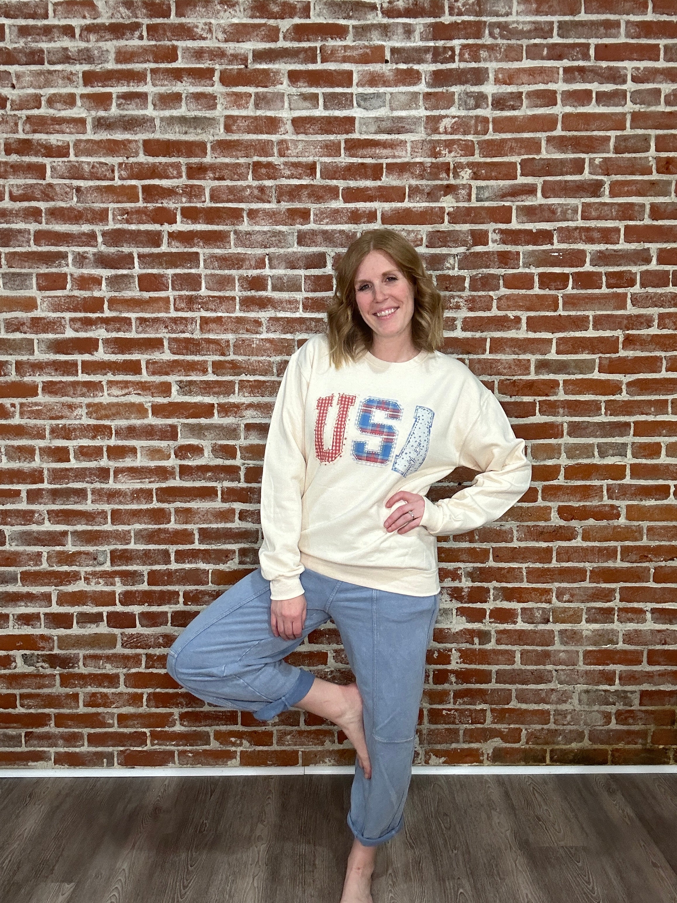 USA Patchwork Sweatshirt