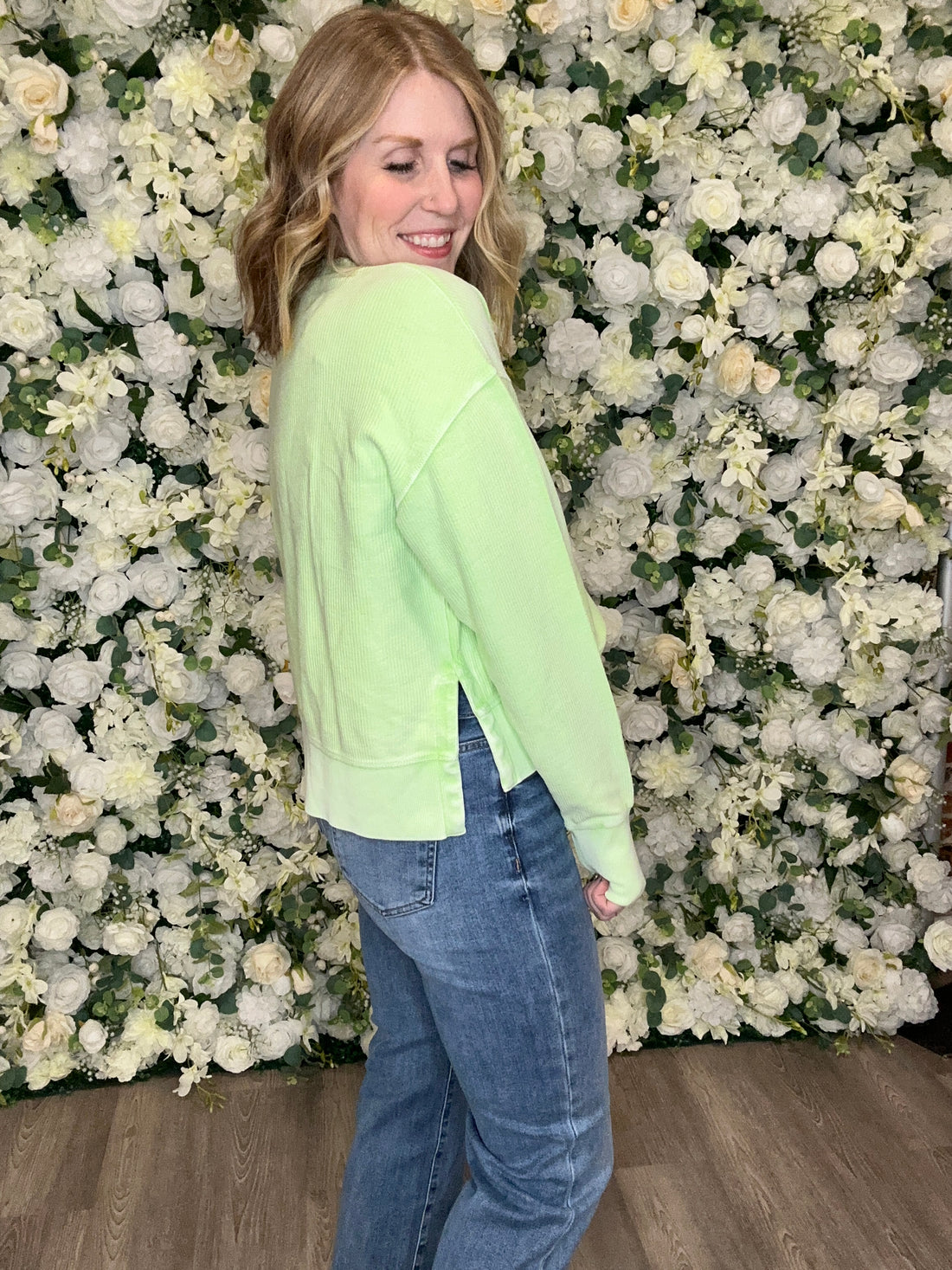 Gloria Sweatshirt, lime