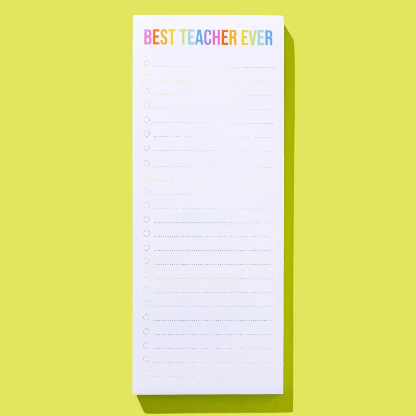 Best Teacher List Pad