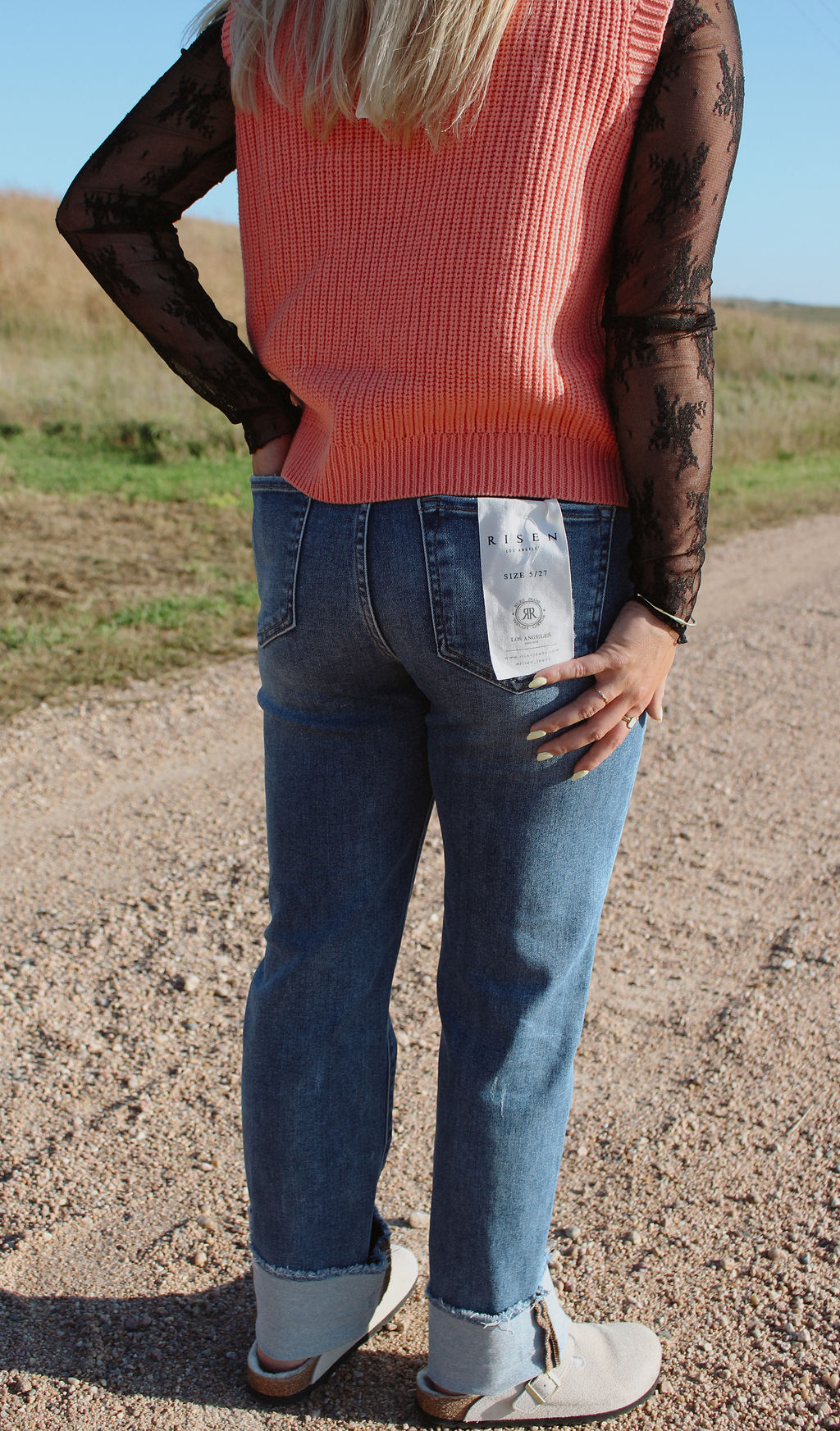 Anna Straight Cuffed Jeans