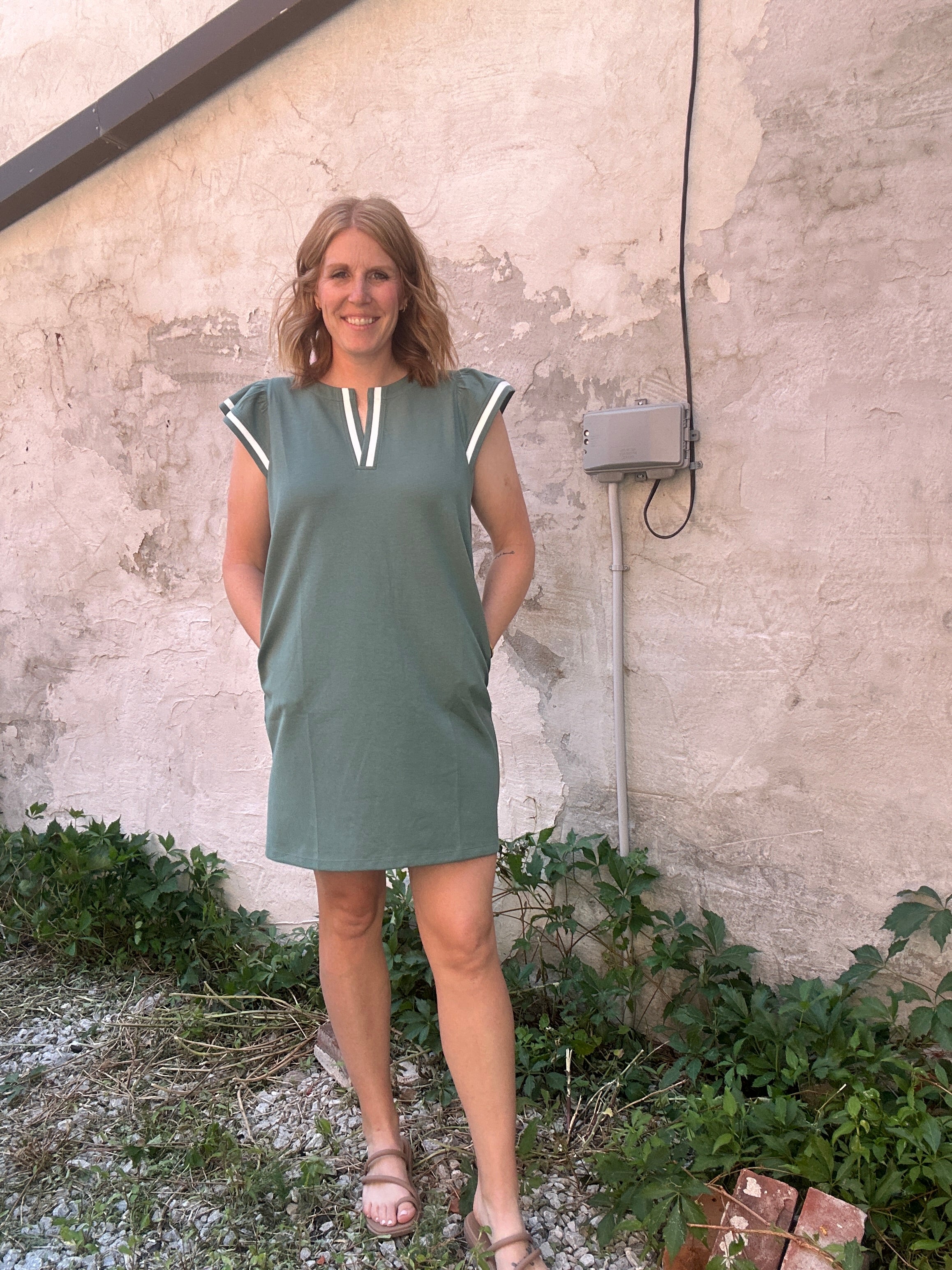Light Olive Dress