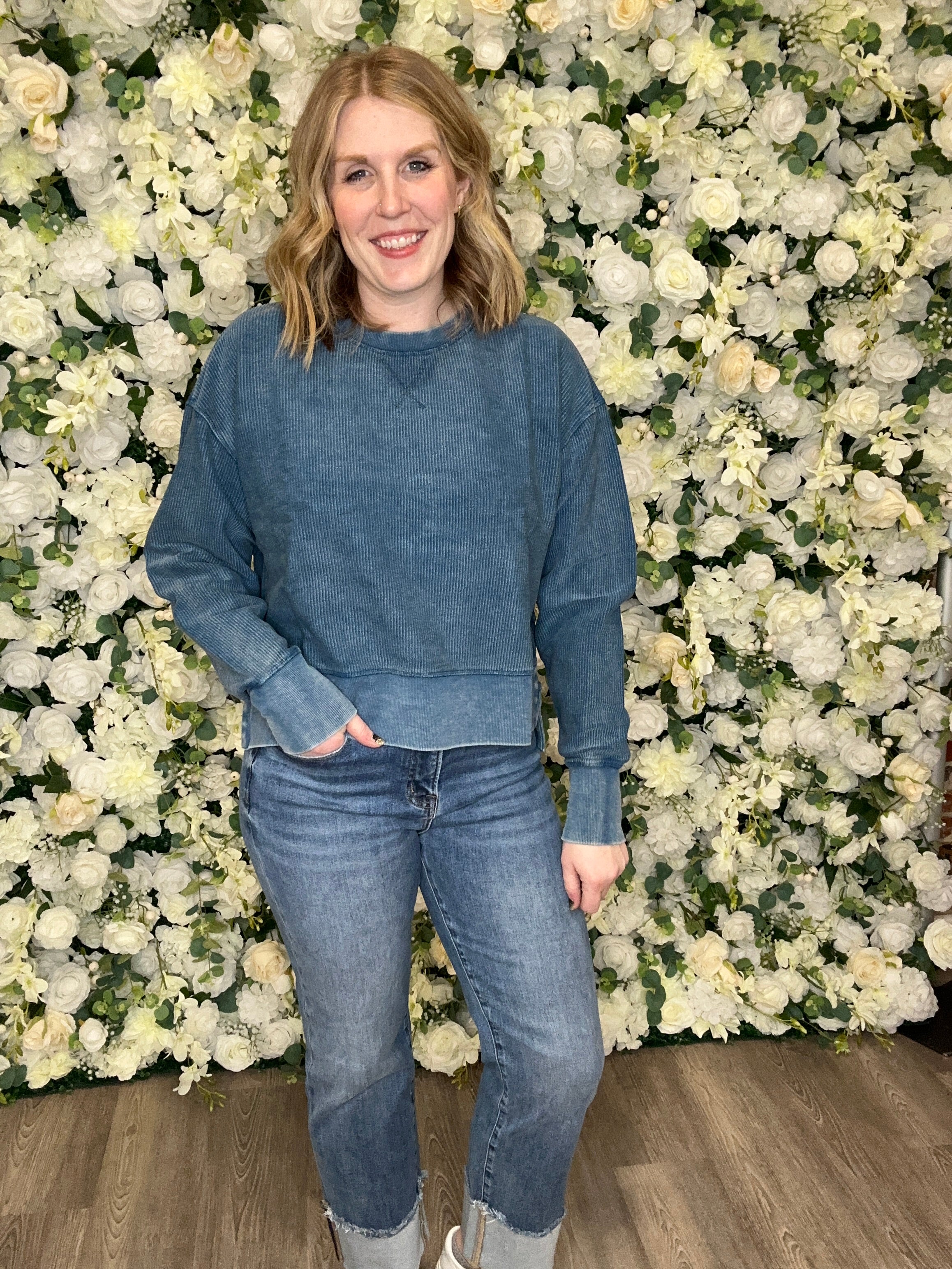 Gloria Sweatshirt, Denim