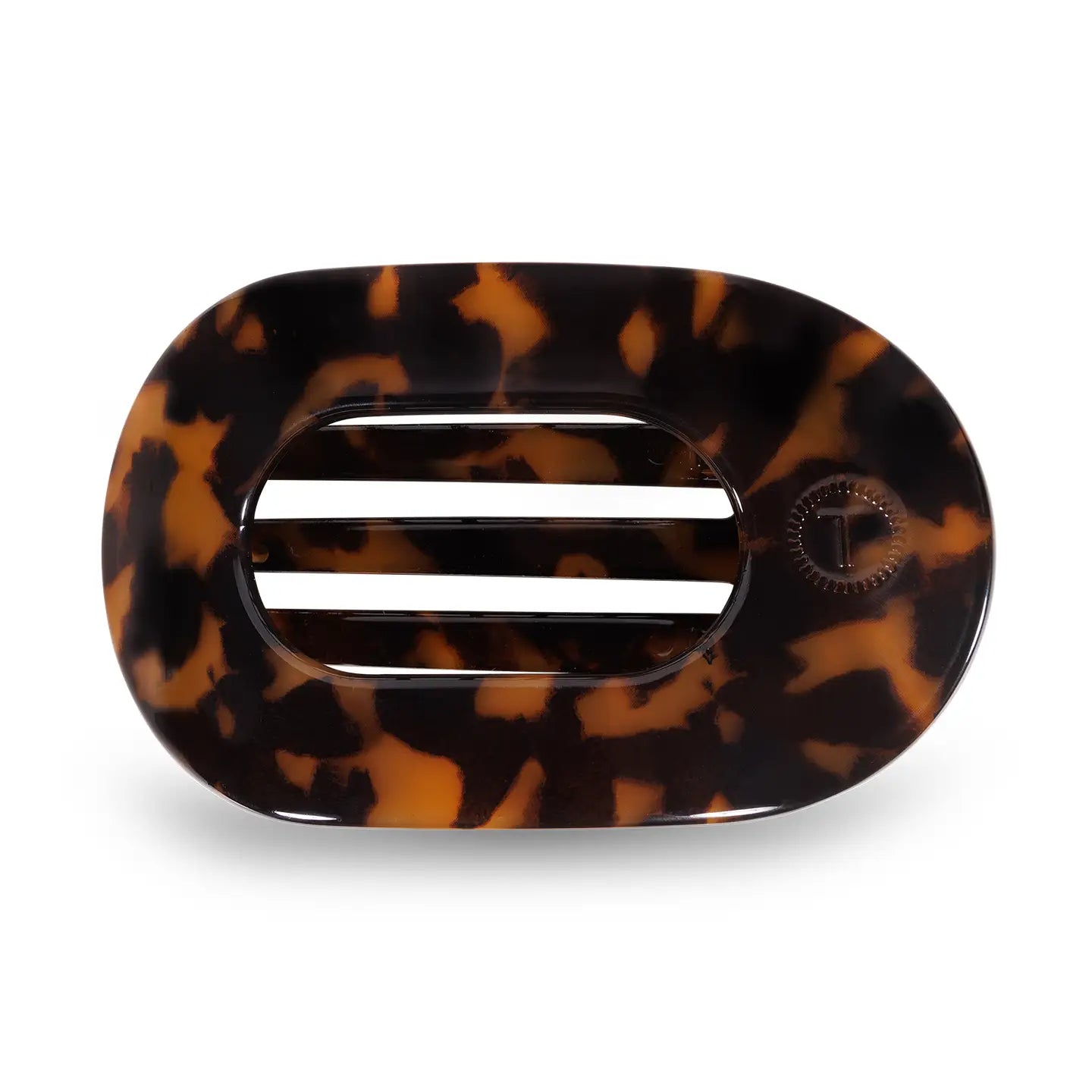 Teleties Round Flat Hair Clip-Medium