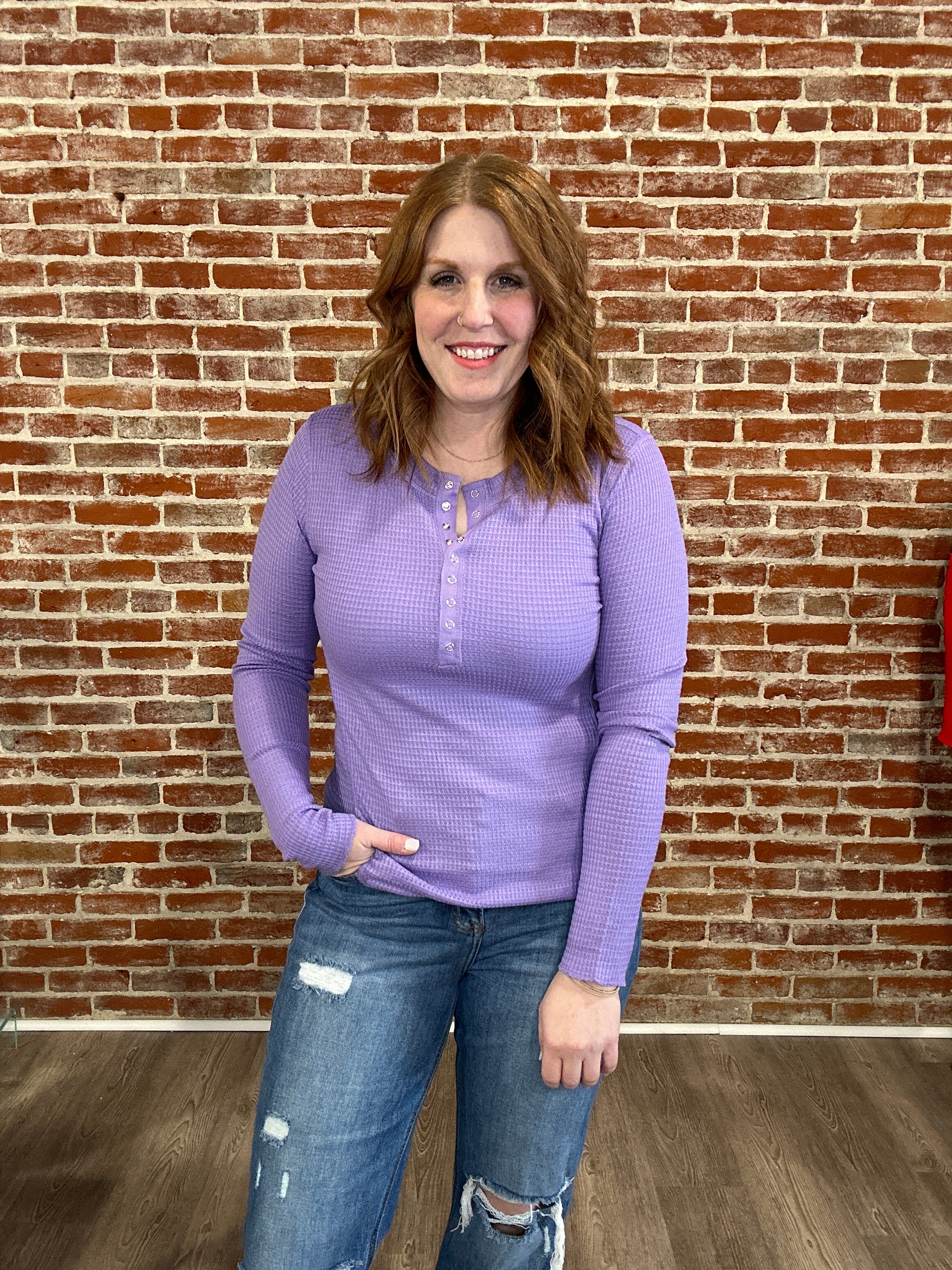 Pamela Waffle Knit Top