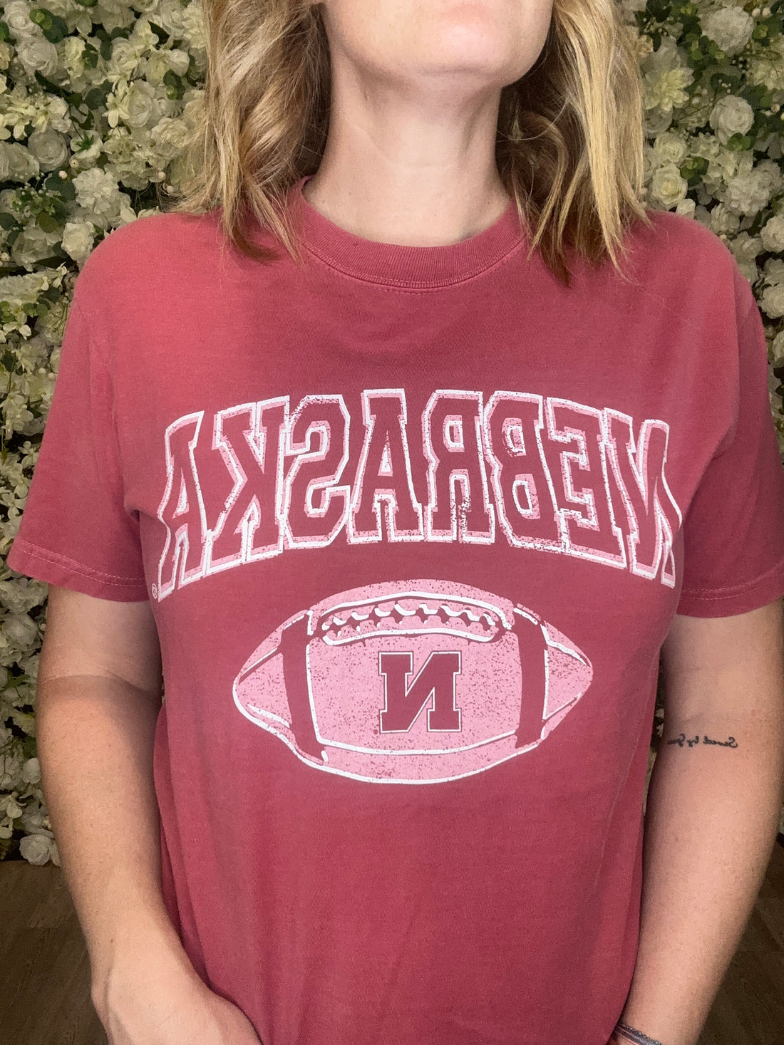 Nebraska Huskers Football Red Tee