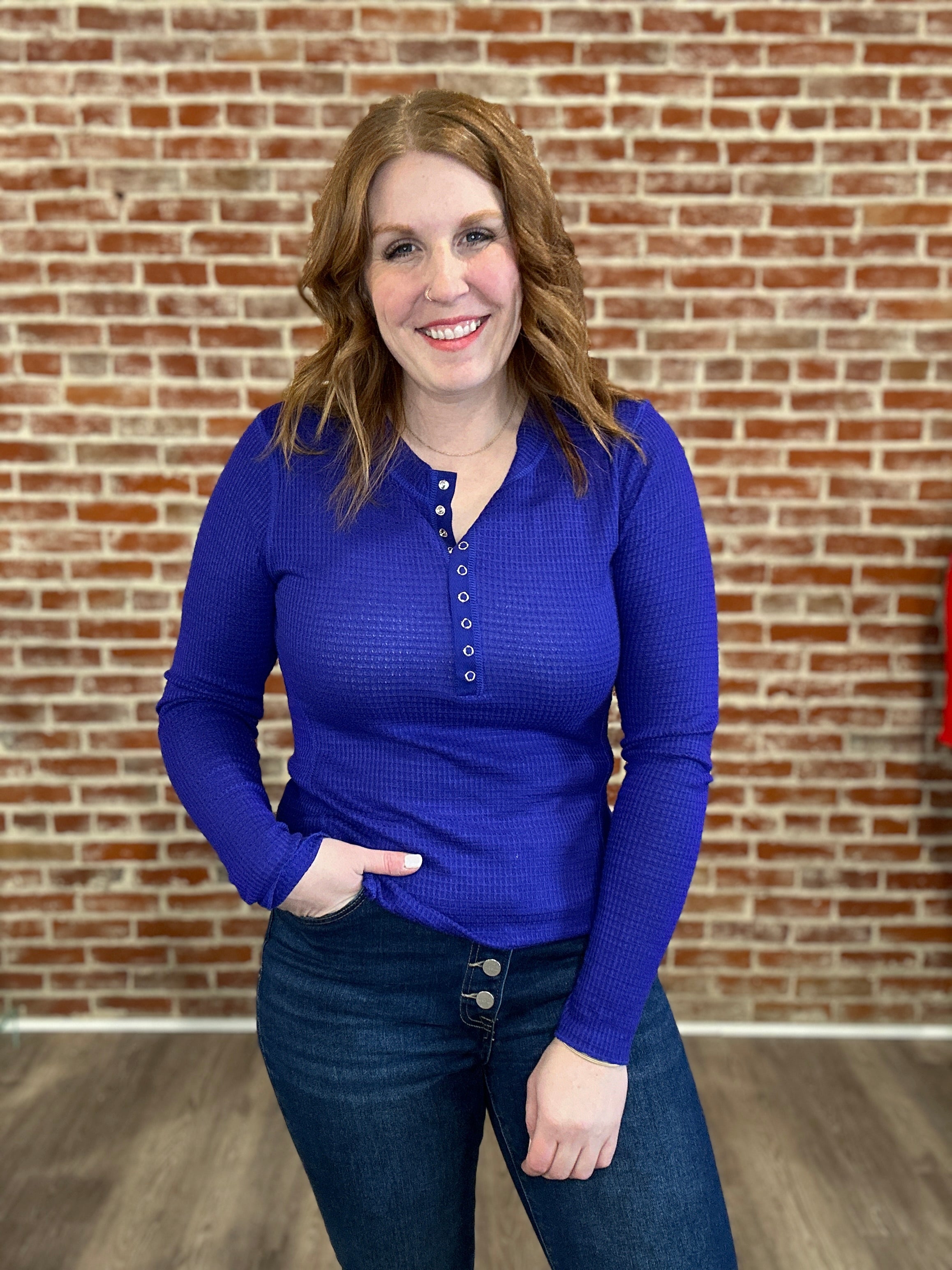 Pamela Waffle Knit Top