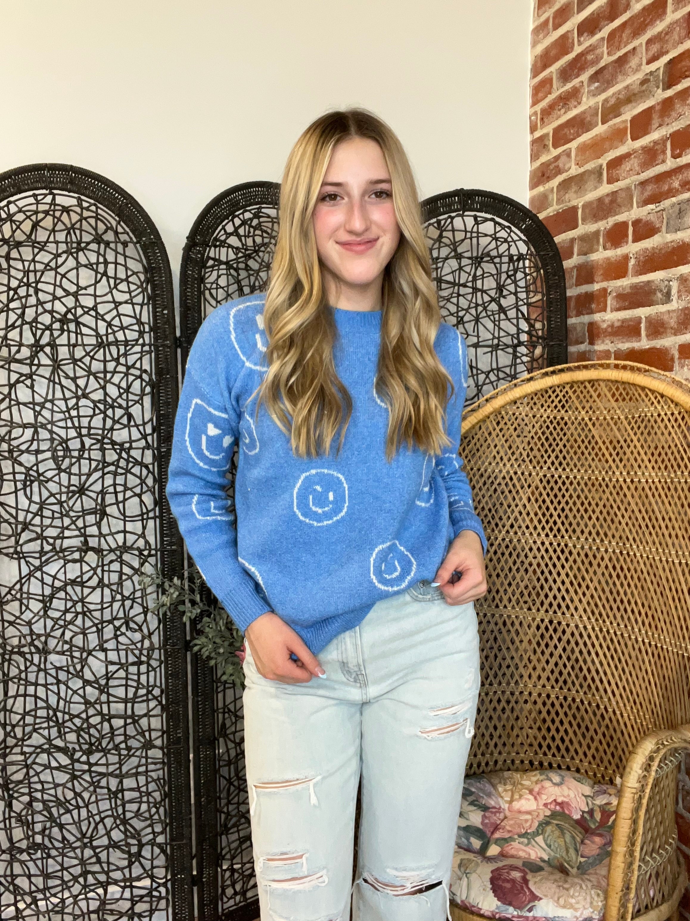 Happy Face Sweater