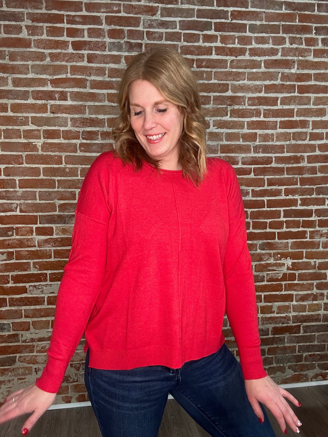 Front Seam Sweater