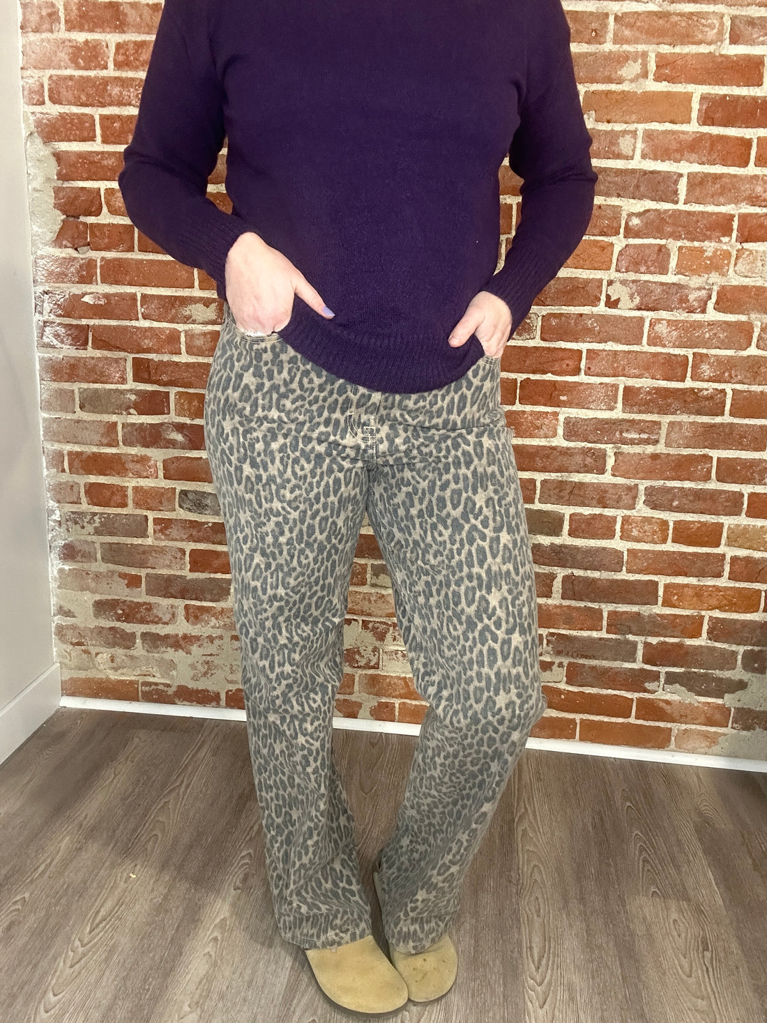 Hidden- Cheetah Jeans