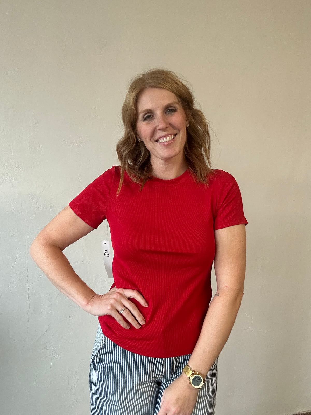 Daisy Ribbed Tee