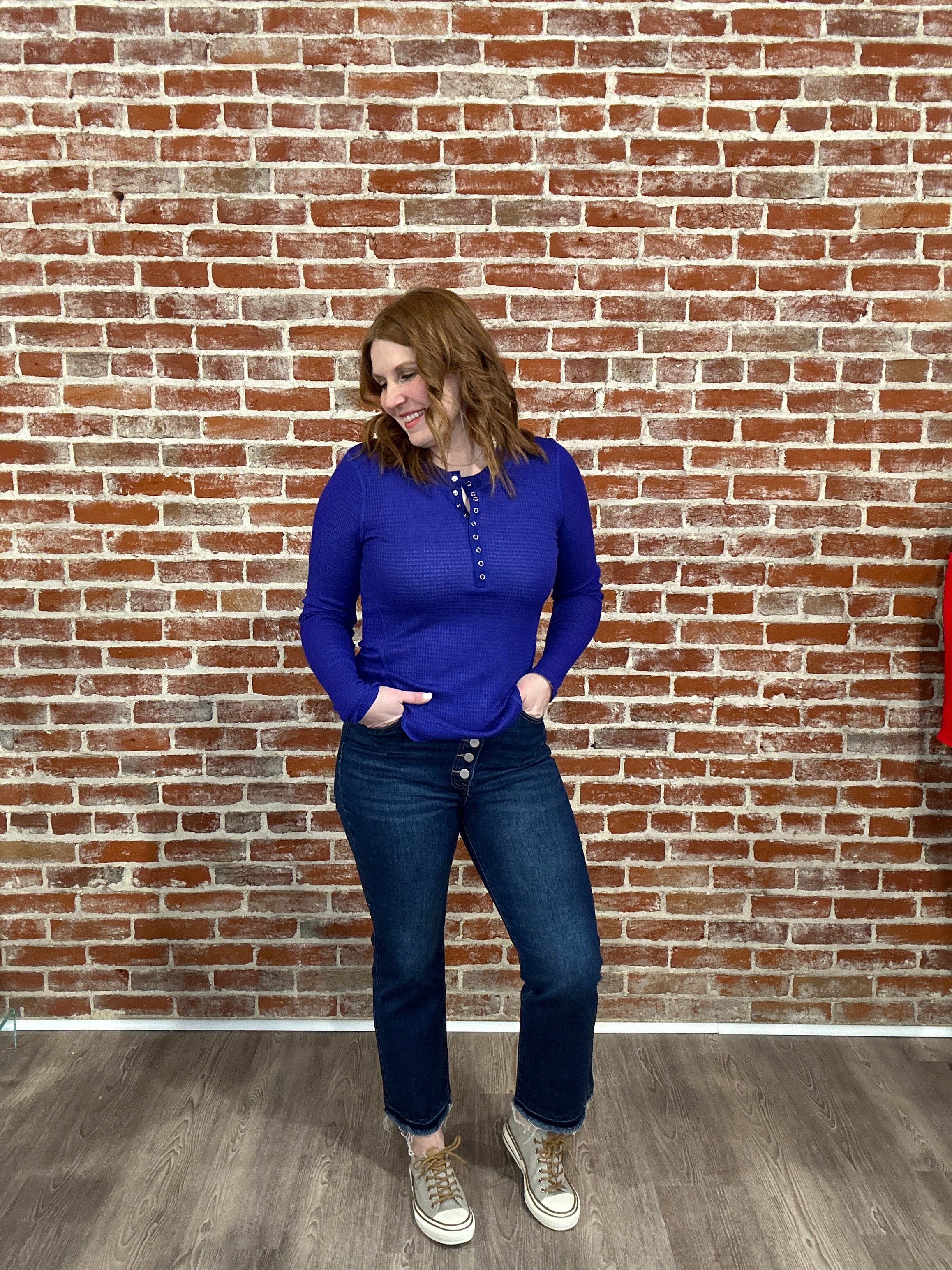 Pamela Waffle Knit Top