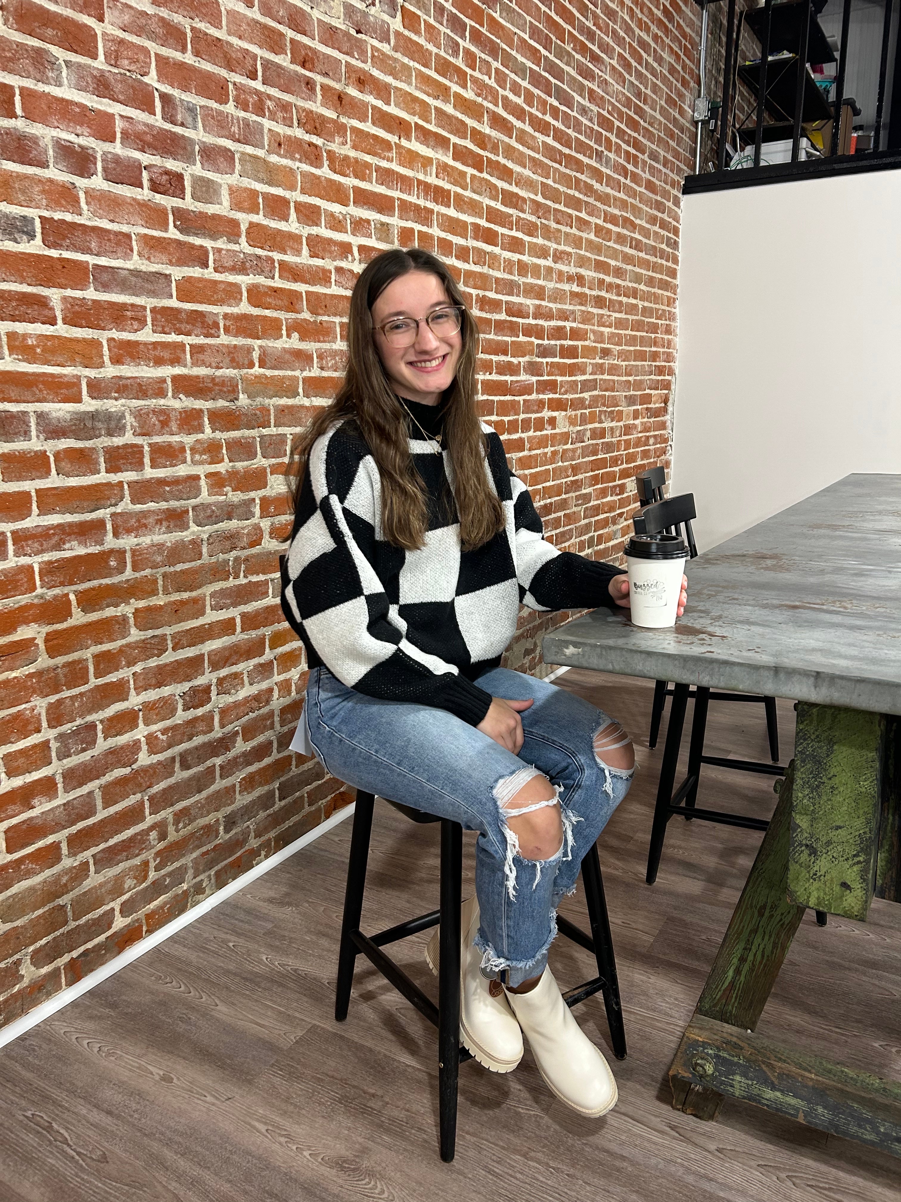 Checkered Sweater