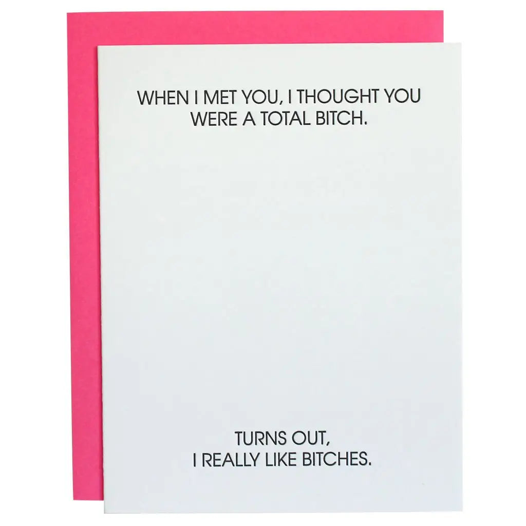 When I Met You, I Thought You Were a Total Bitch-card