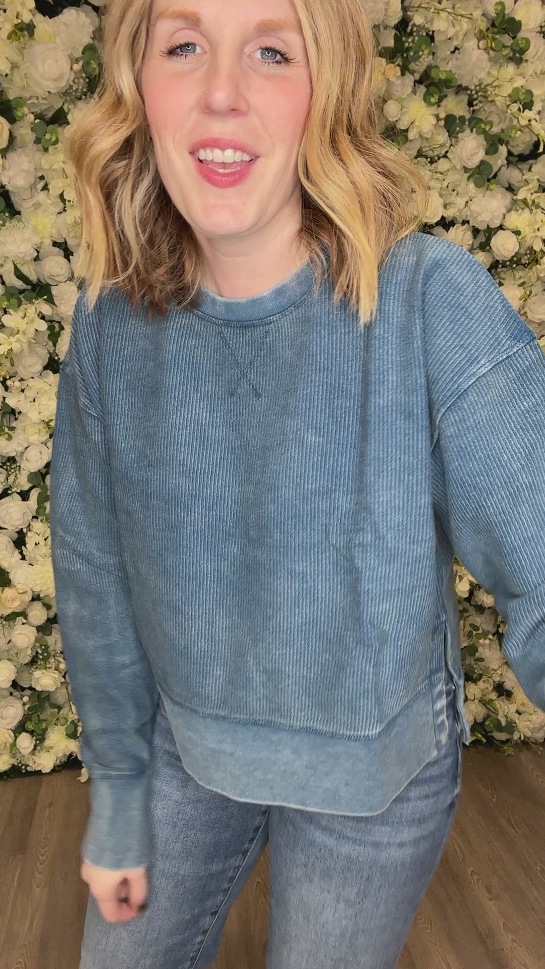 Gloria Sweatshirt, Denim