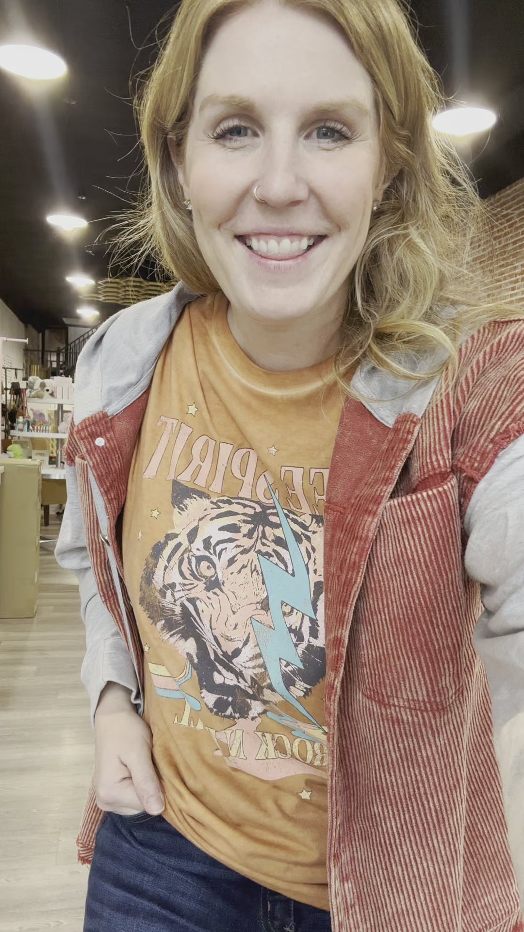 Free Spirit Tiger, Graphic Tee