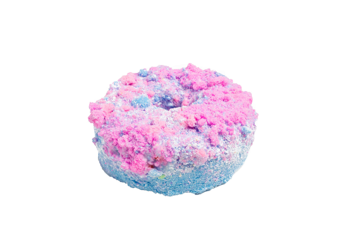 Cotton Candy Donut Bath Bomb