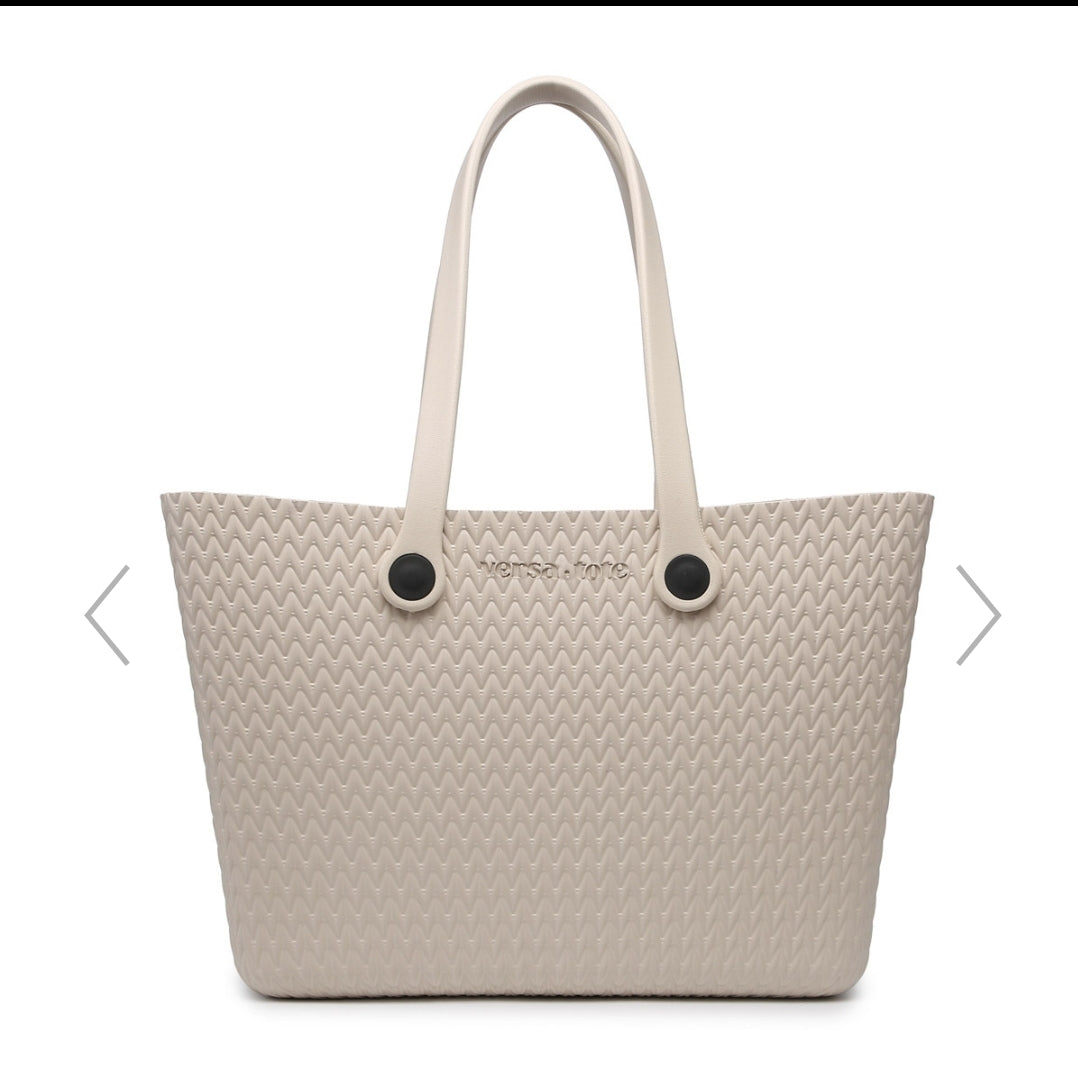 Textured Carry All Tote w/ Interchangeable Straps