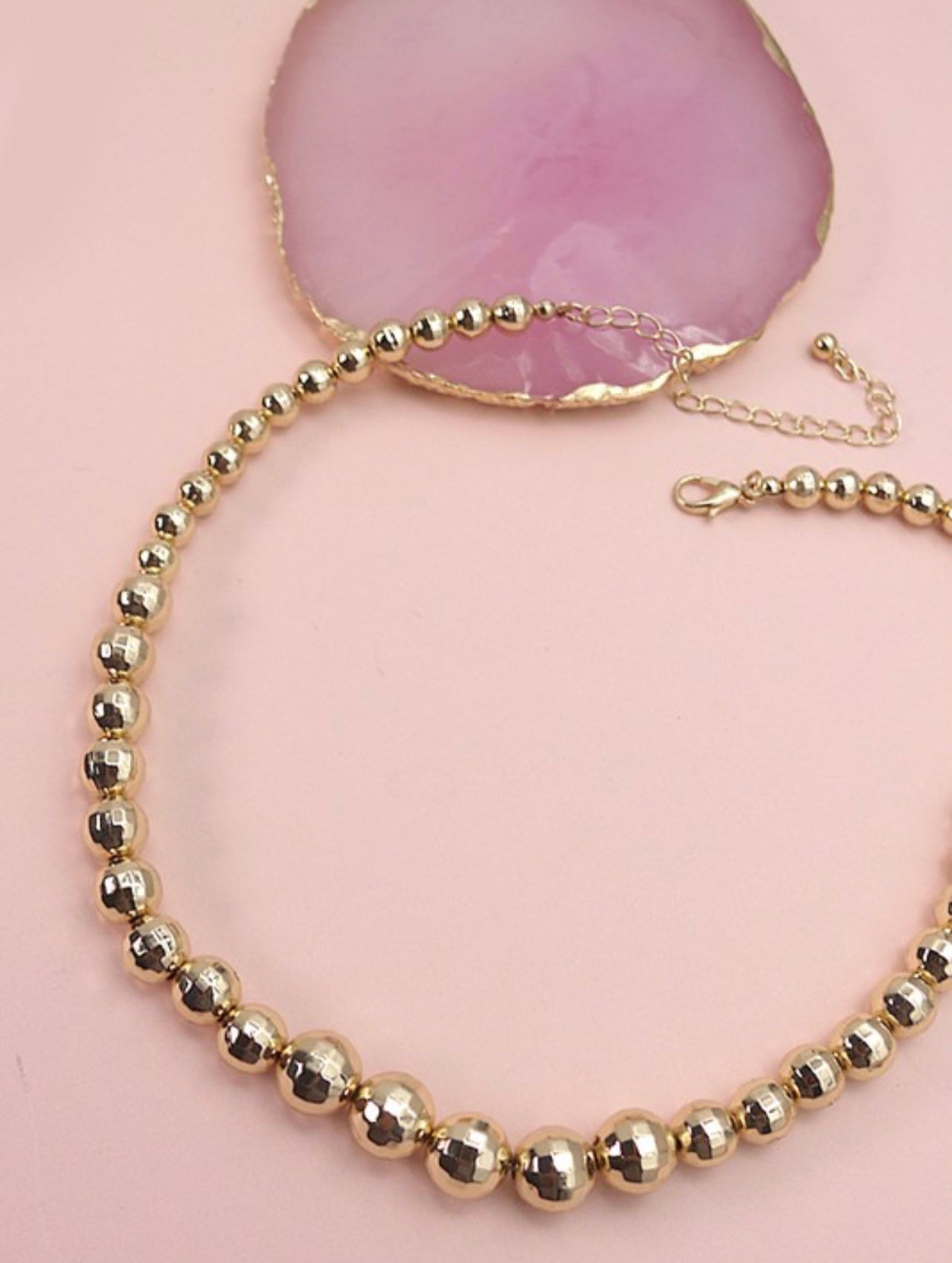 Disco Bead Necklace