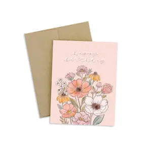 Wildflower Bunch Happy Birthday, Greeting Card