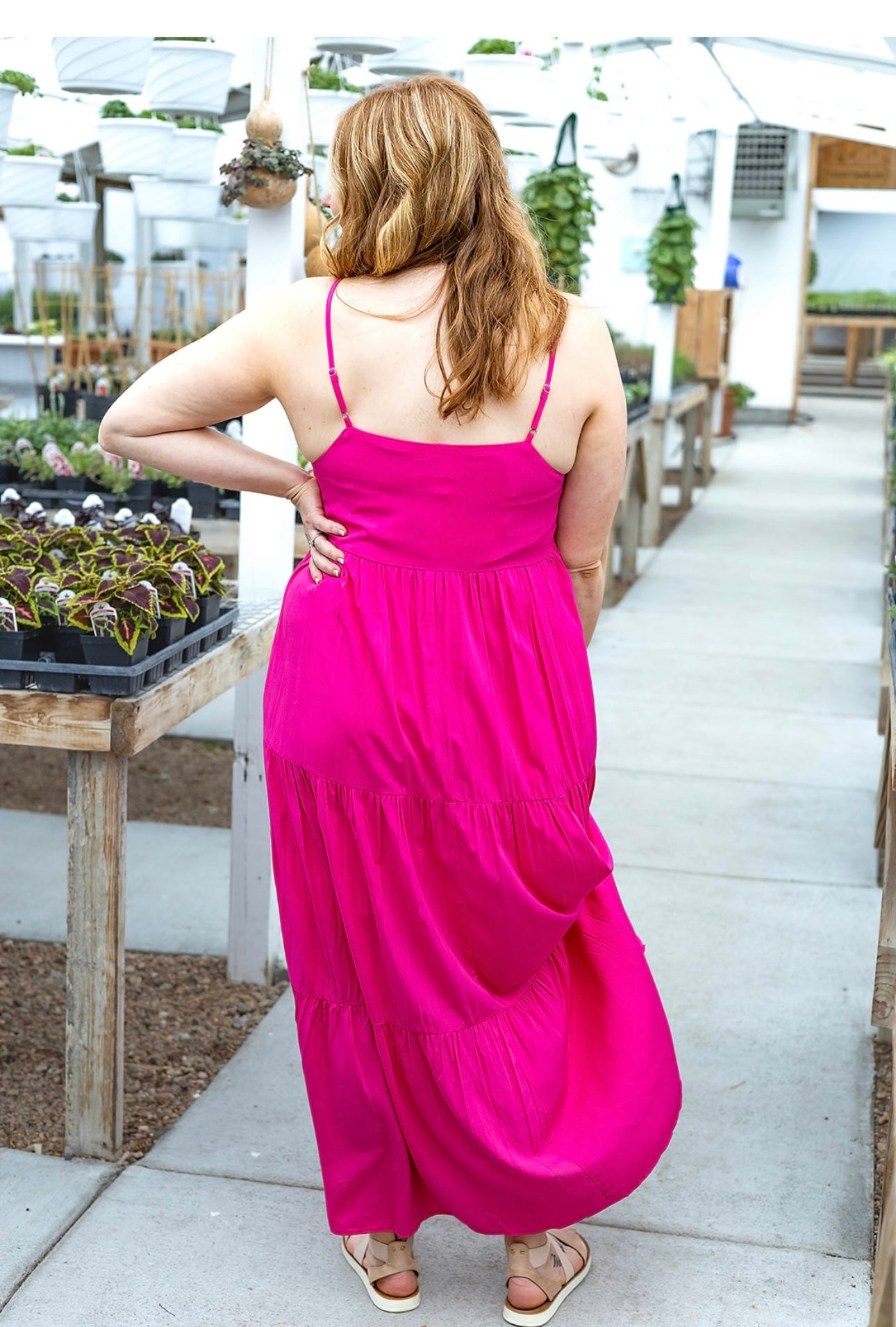 Aubrey Dress, Hot Pink