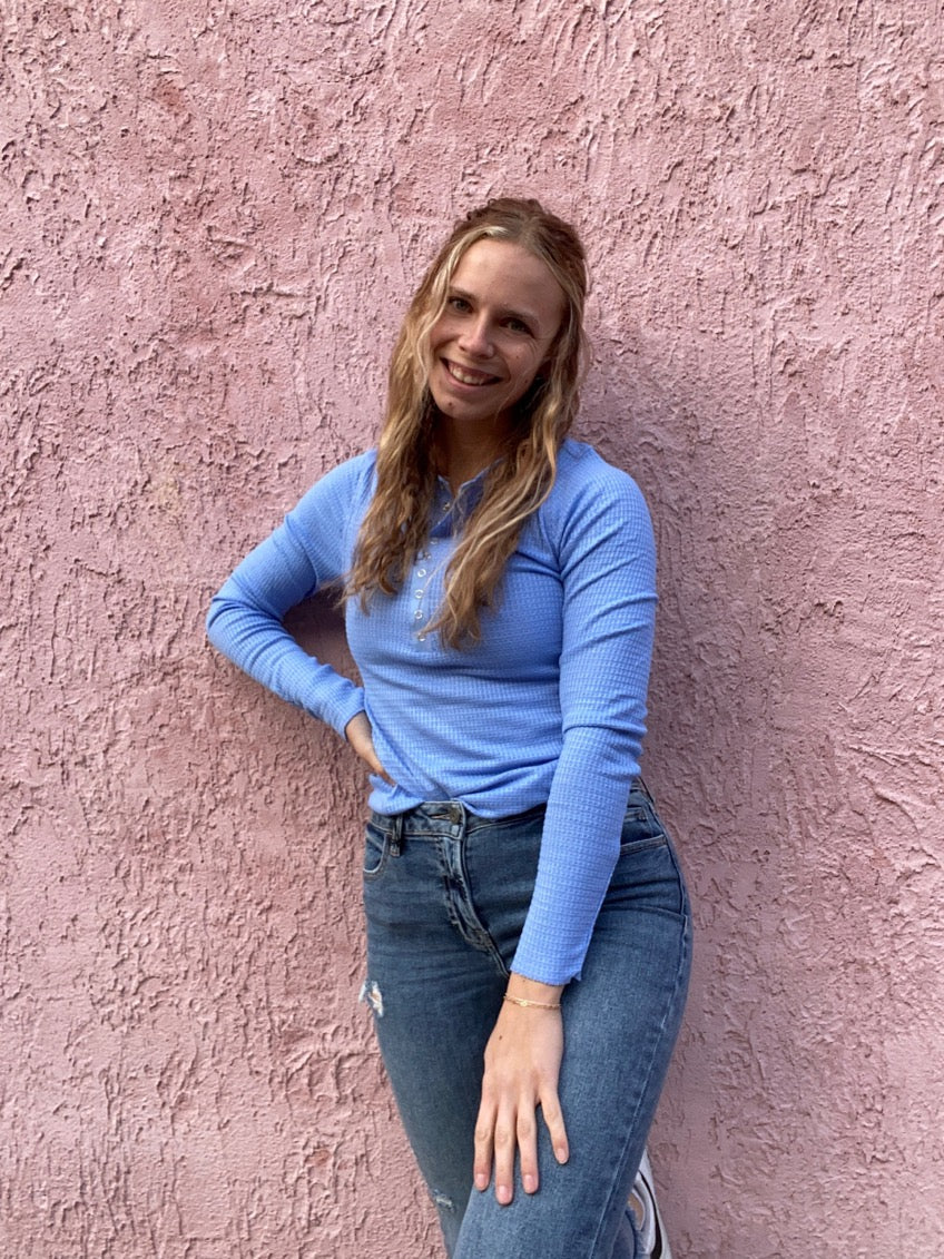 Waffle Button Snap Top