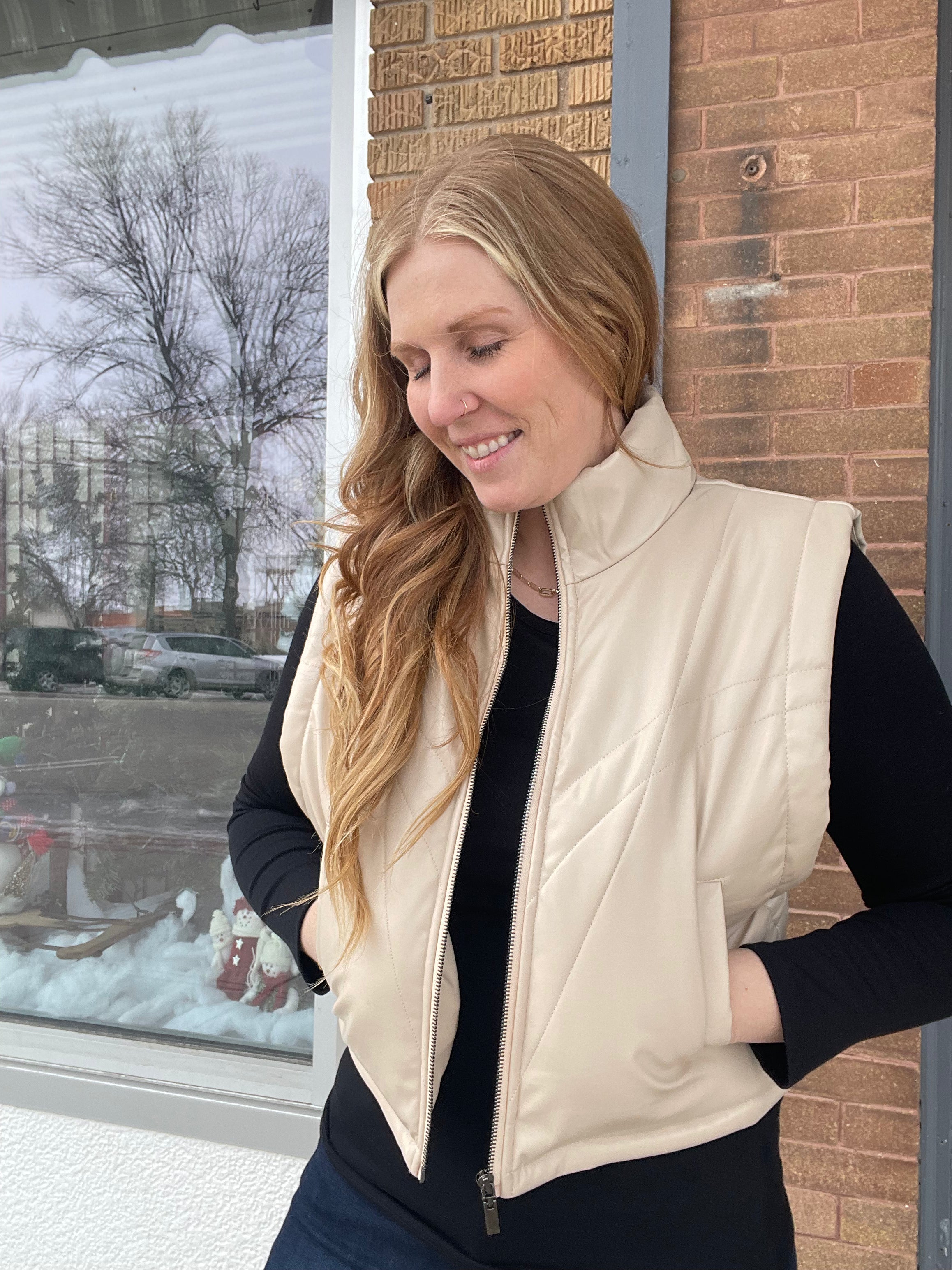 Beige Vest