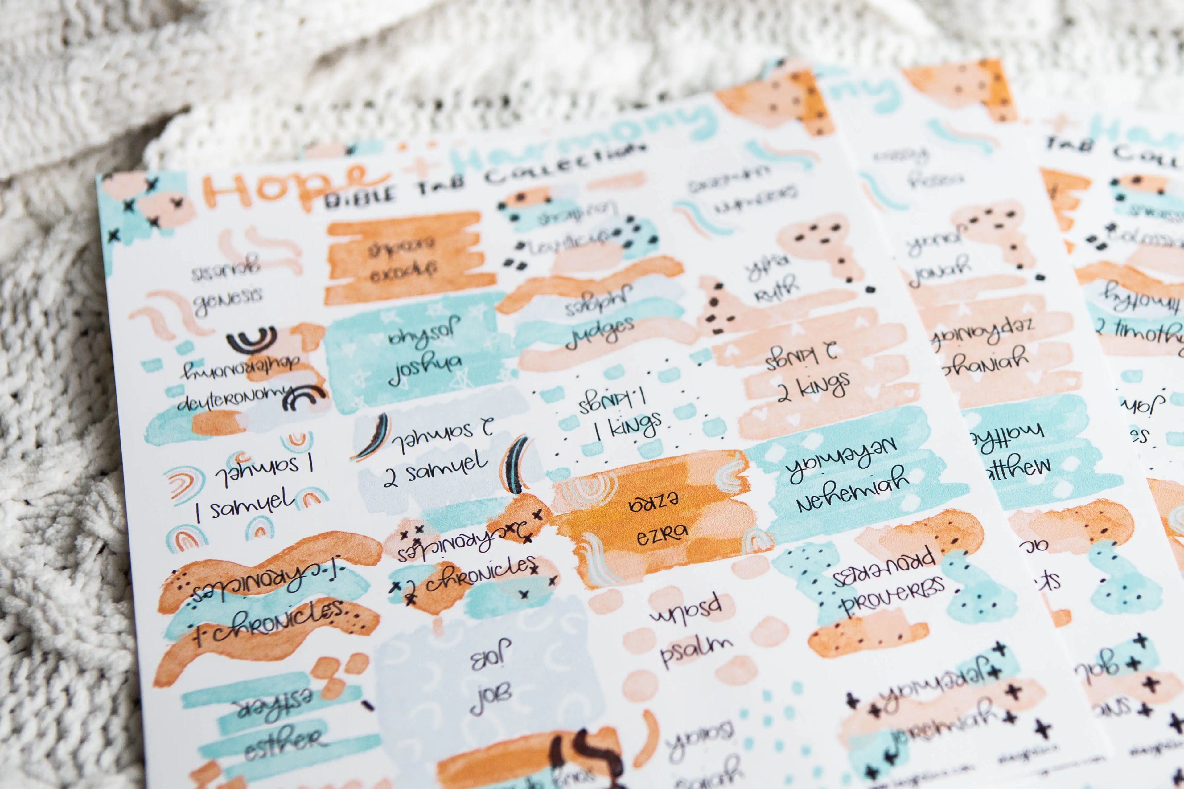 Hope + Harmony Bible Tabs