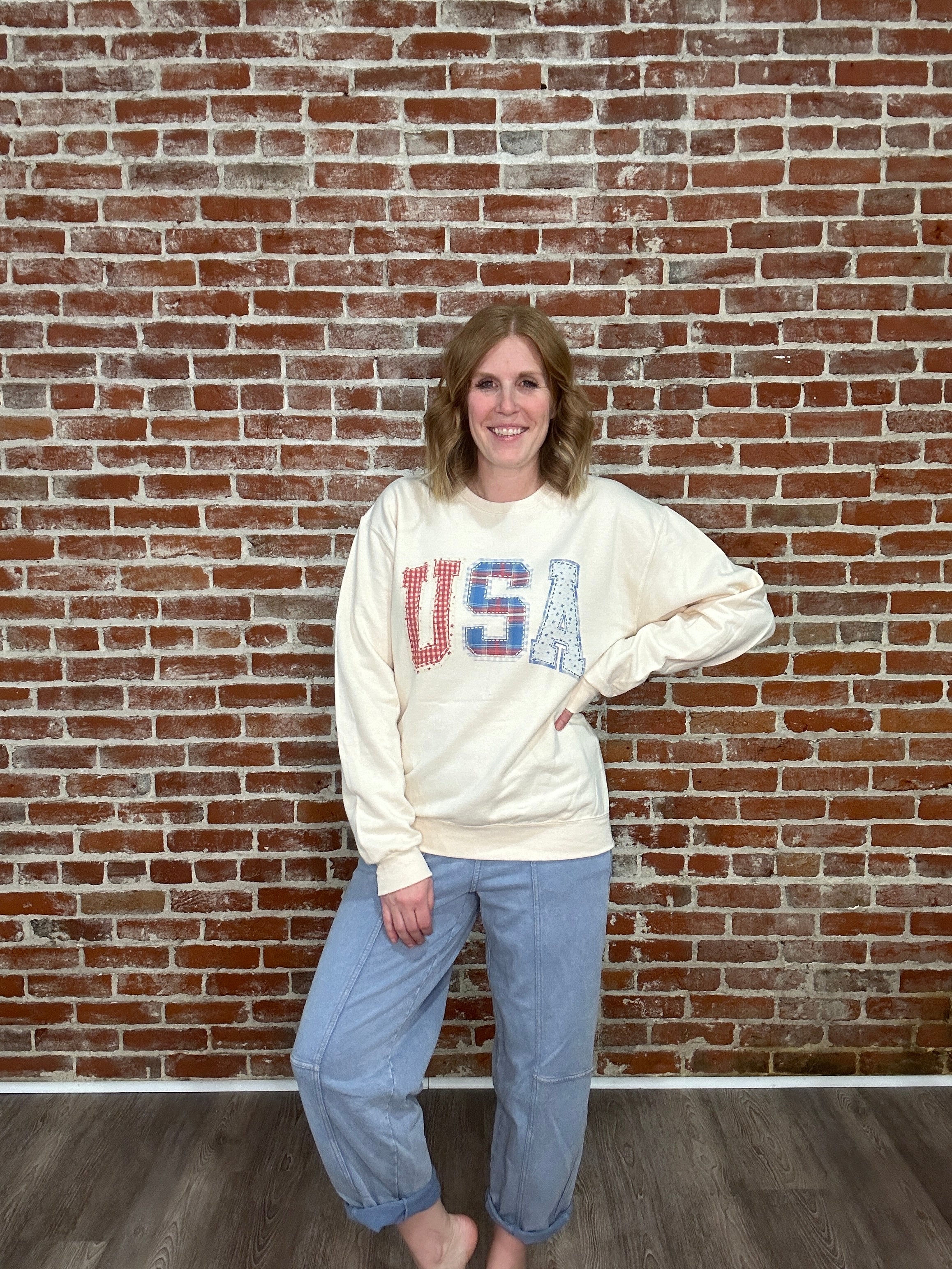 USA Patchwork Sweatshirt