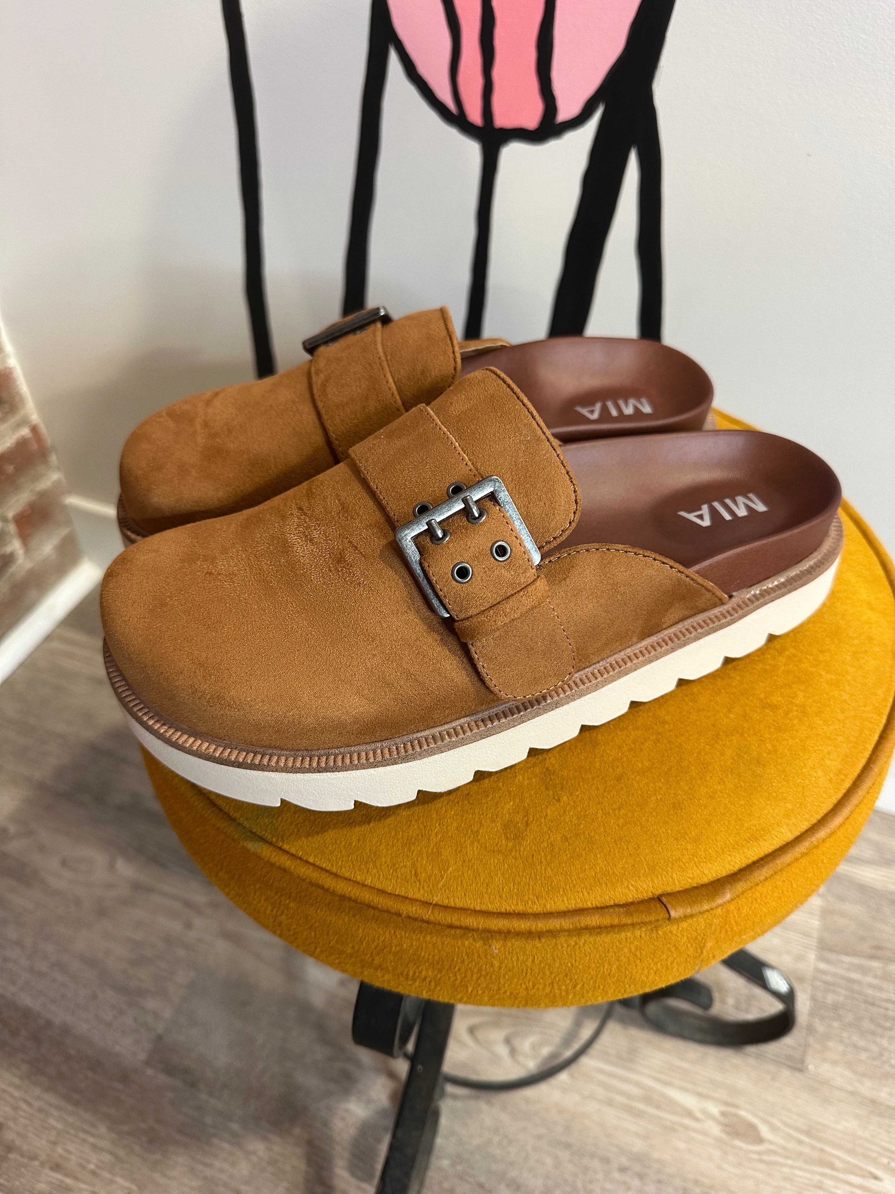 MIA Zamira Clog- Chestnut