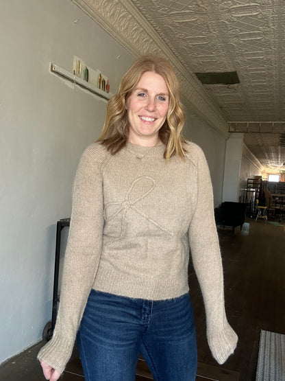 Bow Embroidered Sweater