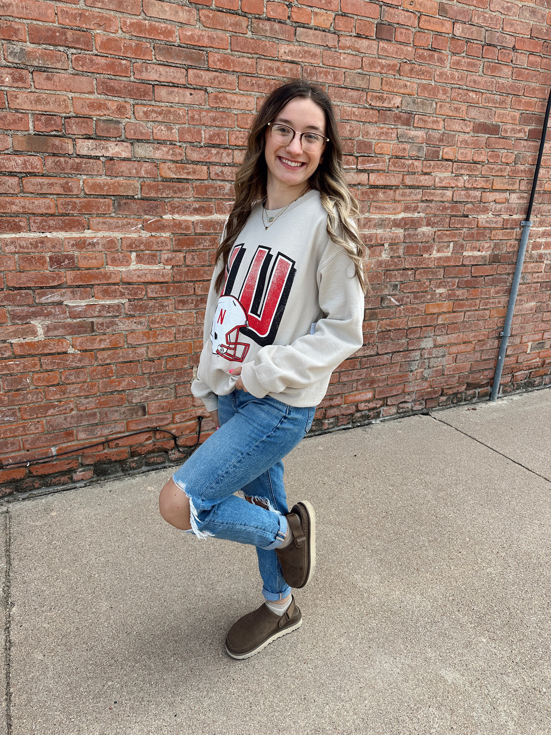 Nebraska Helmet Sweatshirt