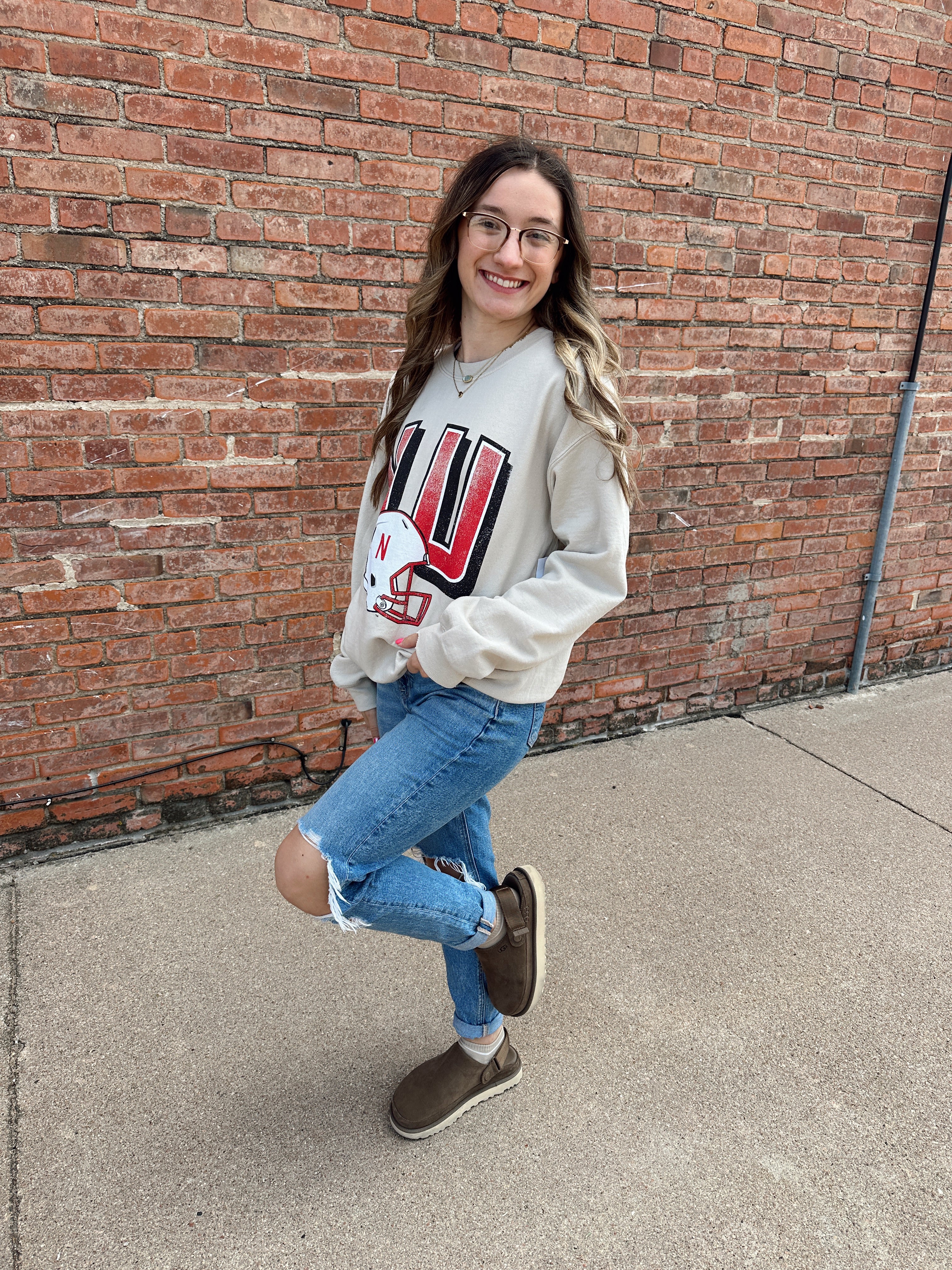 Nebraska Helmet Sweatshirt