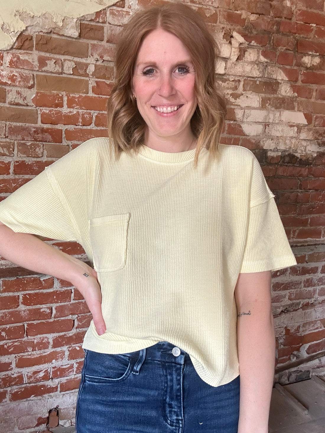 Butter Yellow Short Sleeve