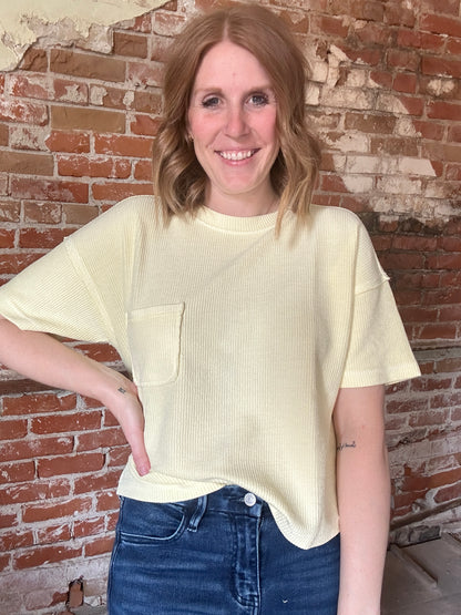 Butter Yellow Short Sleeve