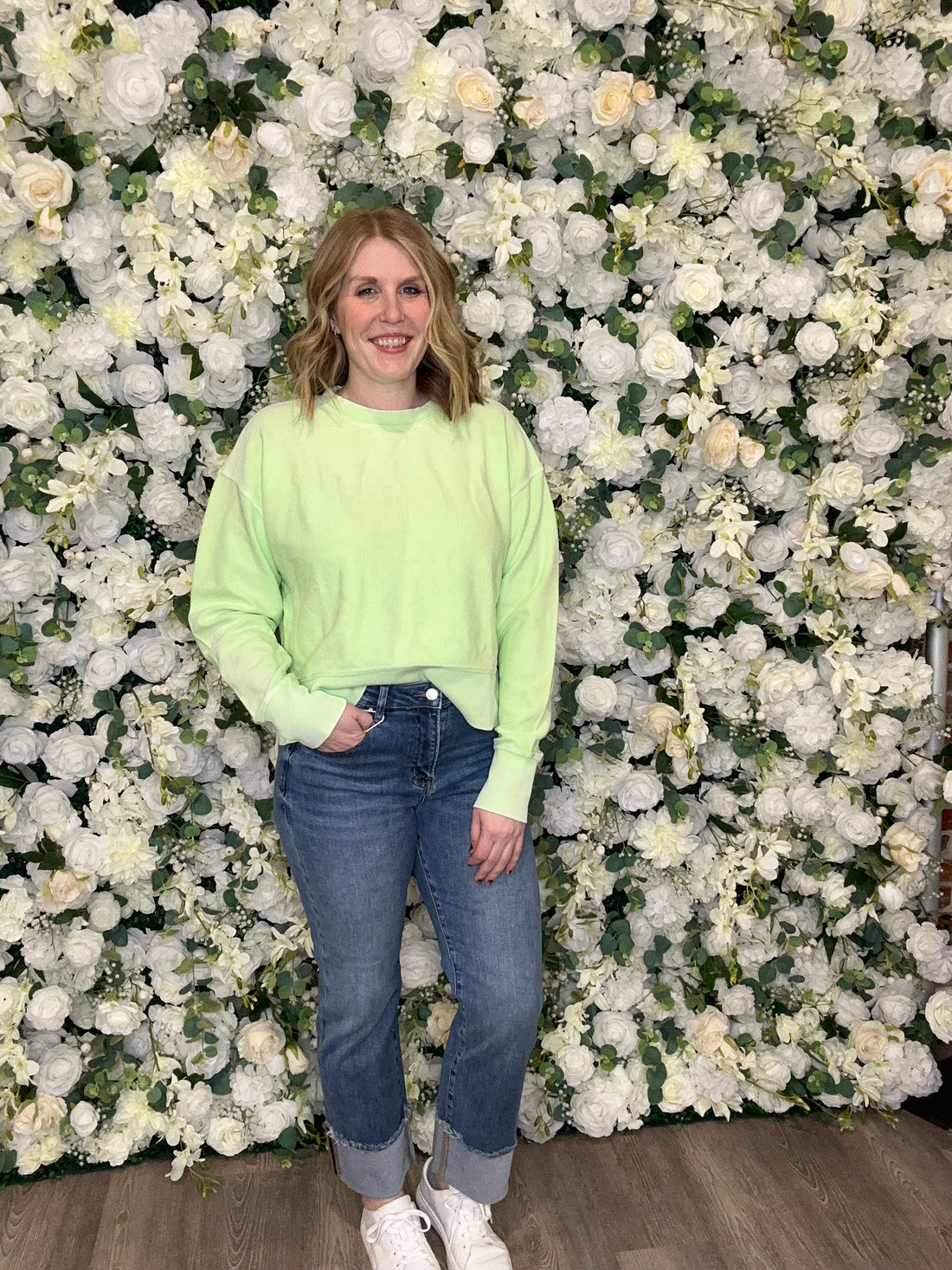 Gloria Sweatshirt, lime