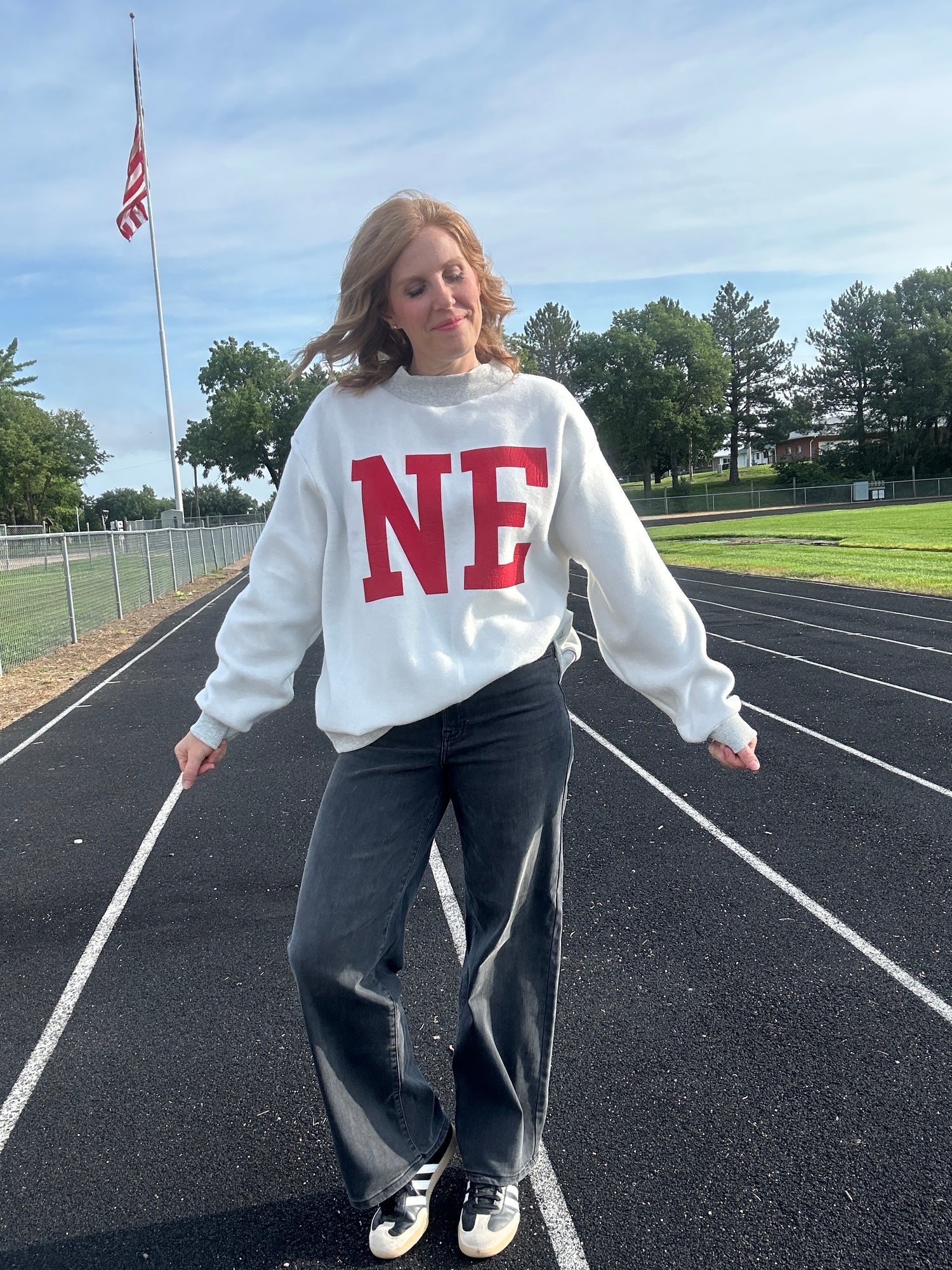 Nebraska/NE Reversible Sweatshirt
