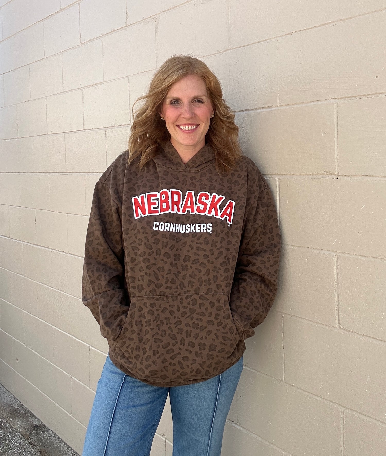 Nebraska- Cornhusker Leopard Hoodie