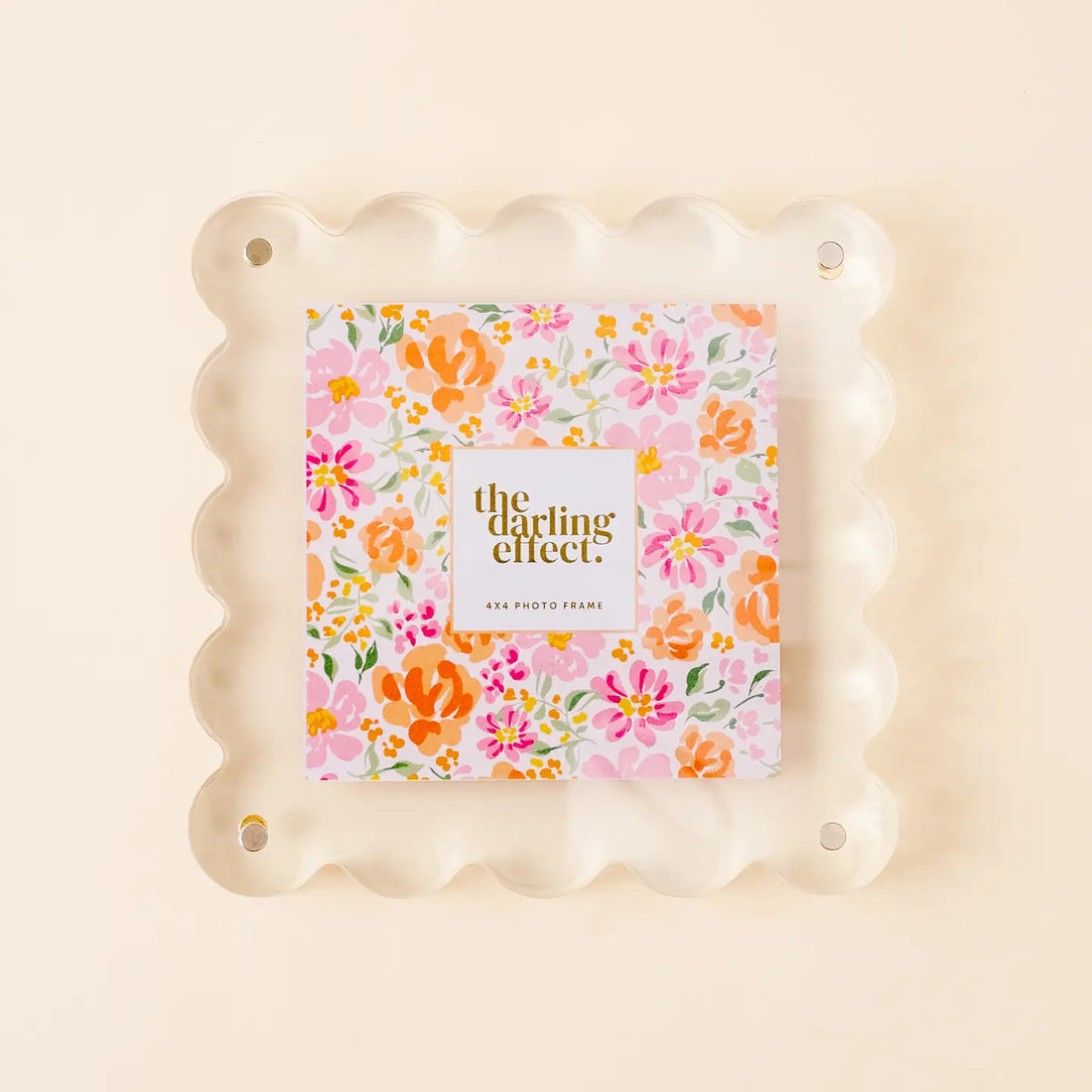 Square Scalloped Acrylic Frame