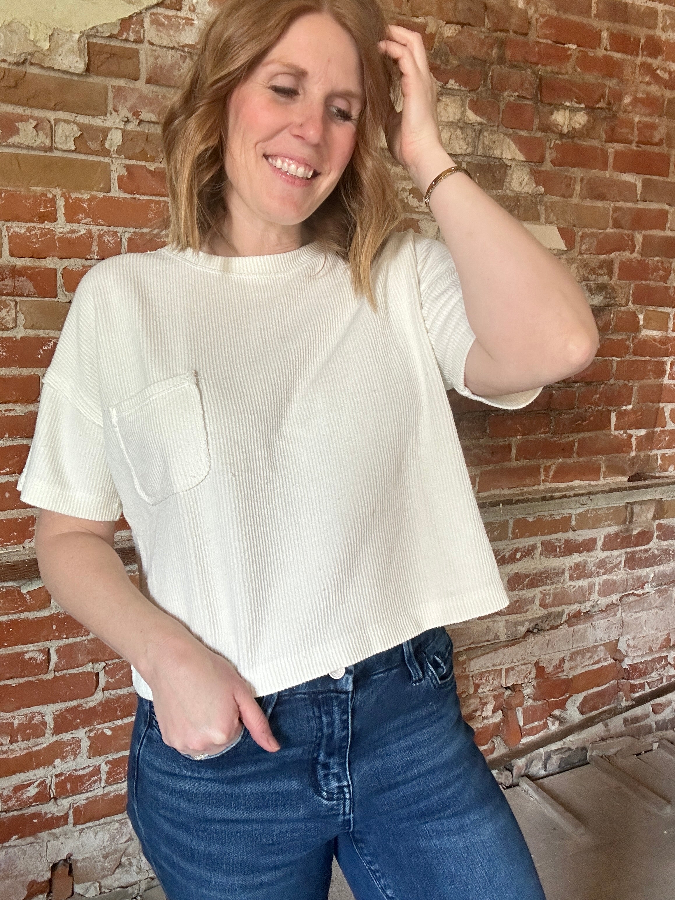 Renee Pocket Short Sleeve
