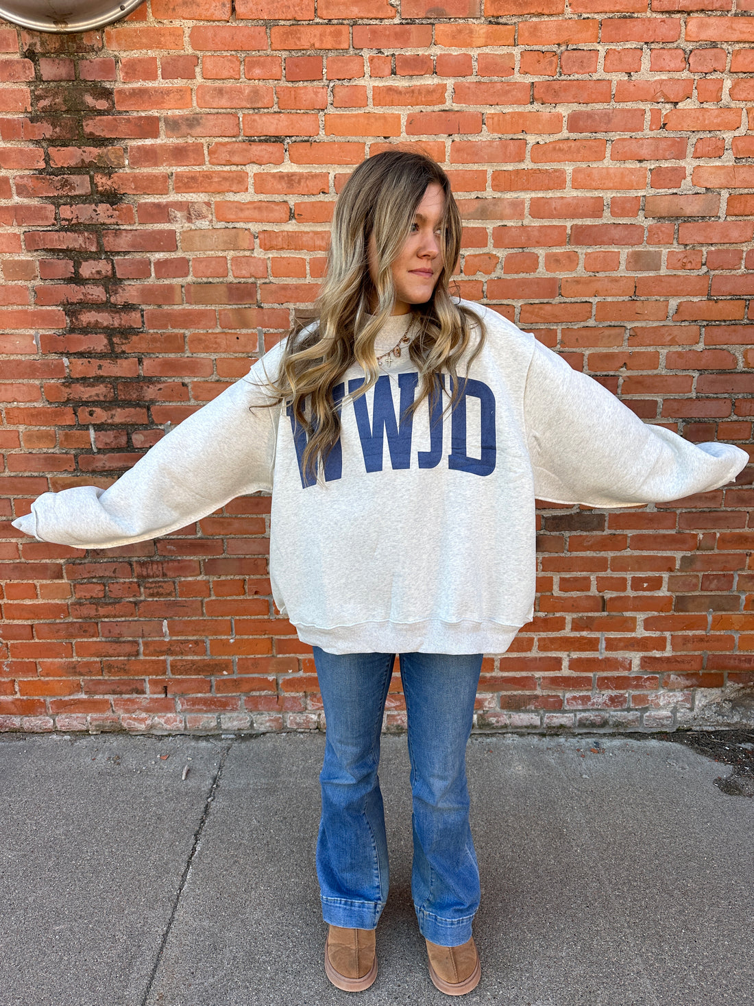 WWJD Reversible Mock Neck Sweatshirt