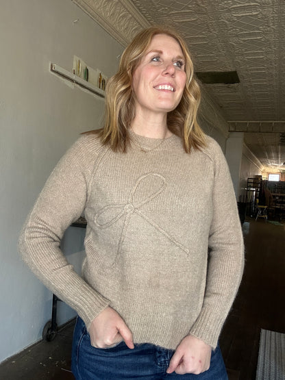 Bow Embroidered Sweater