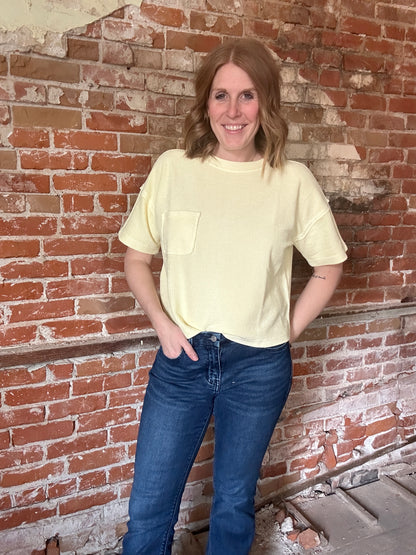 Butter Yellow Short Sleeve